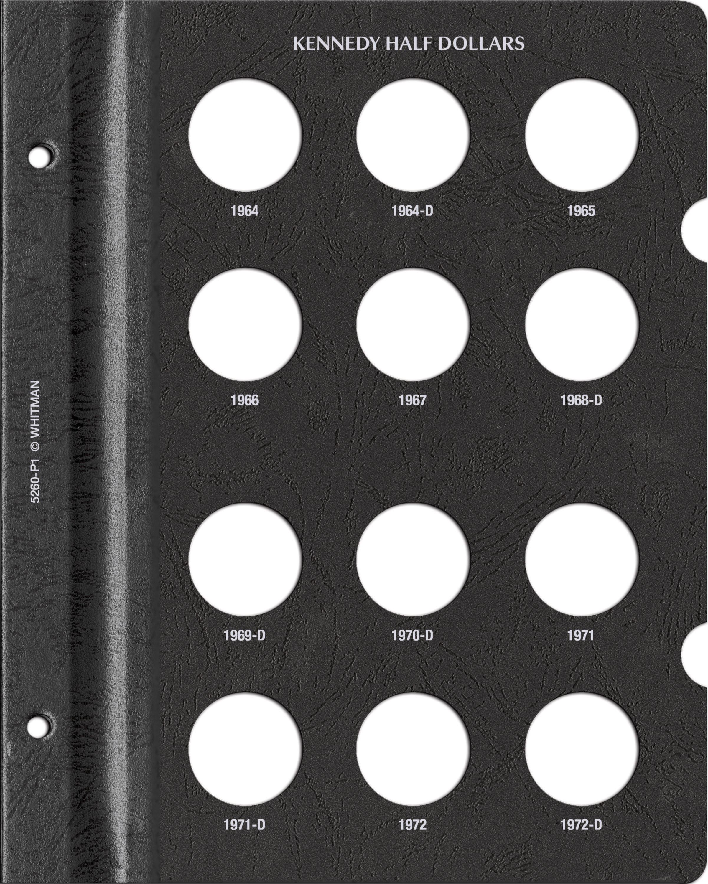 Whitman Prestige Coin Album – Kennedy Half Dollars: 1964-1996 Date & Mintmark Set