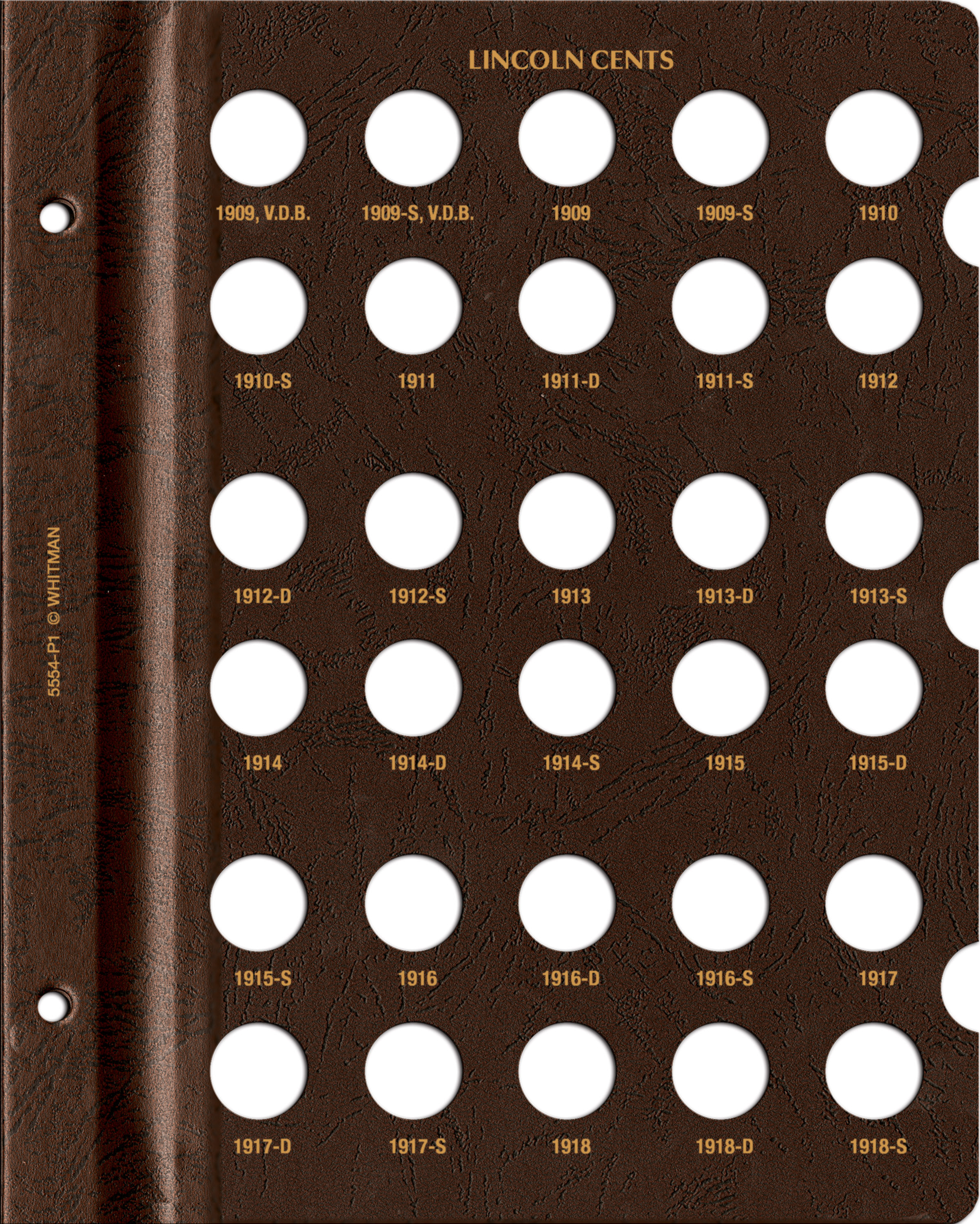 Whitman Prestige Coin Album – Lincoln Cents: 1909-1958 Date & Mintmark Set