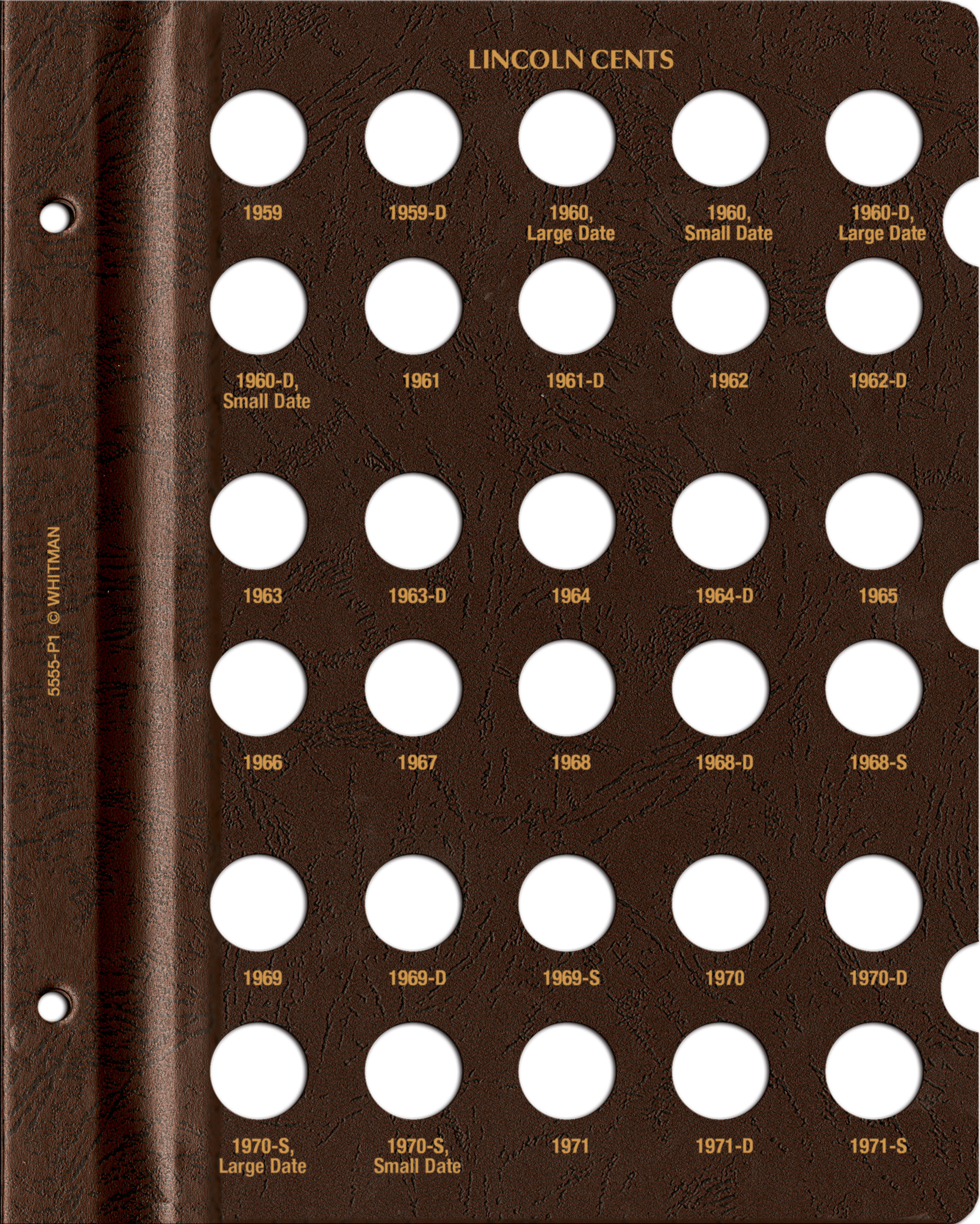 Whitman Prestige™ Coin Album – Lincoln Cents: 1959-2008 Date & Mintmark Set