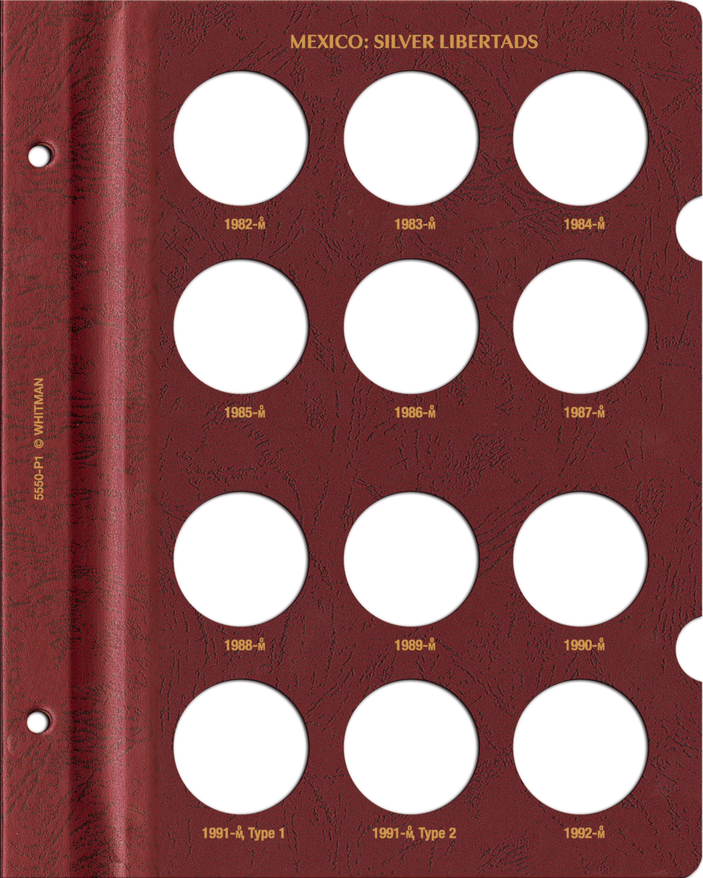 Whitman Prestige™ Coin Album – Mexico Silver Libertads: 1982-2019 Date Set