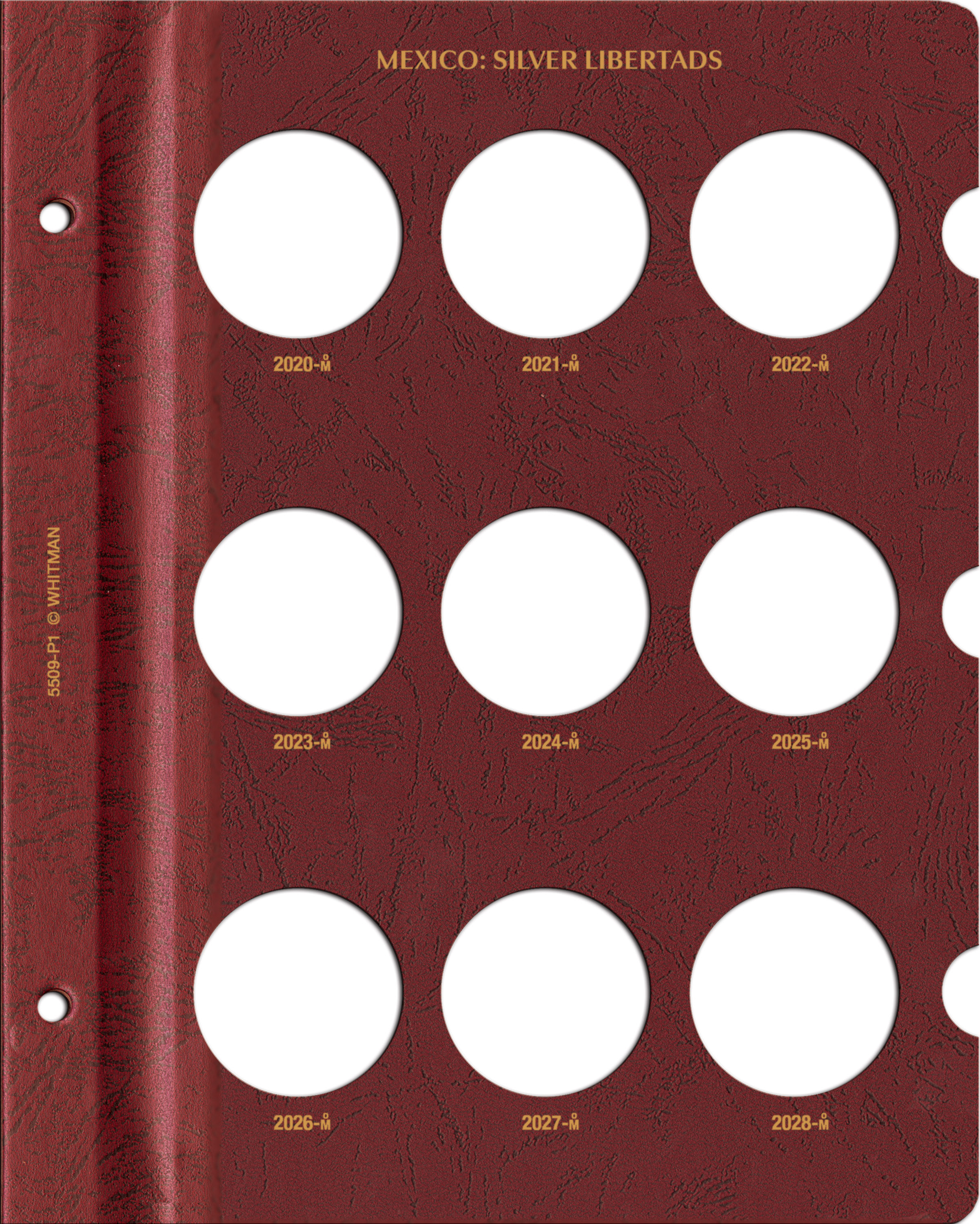 Whitman Prestige™ Coin Album – Mexico Silver Libertads: Starting 2020 Date Set