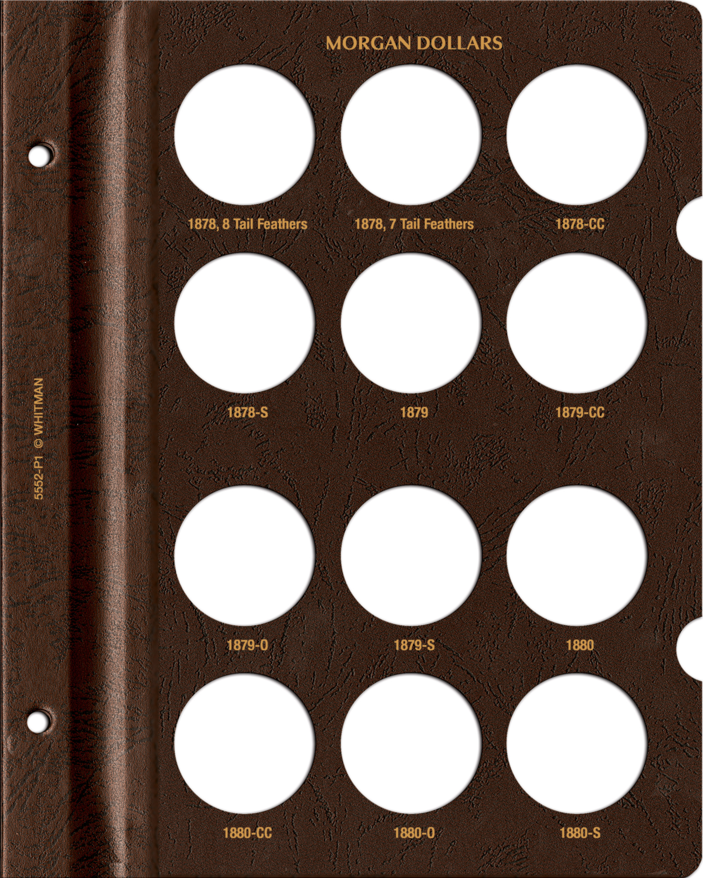 Whitman Prestige Coin Album – Morgan Dollars: 1878-1891 Date & Mintmark Set