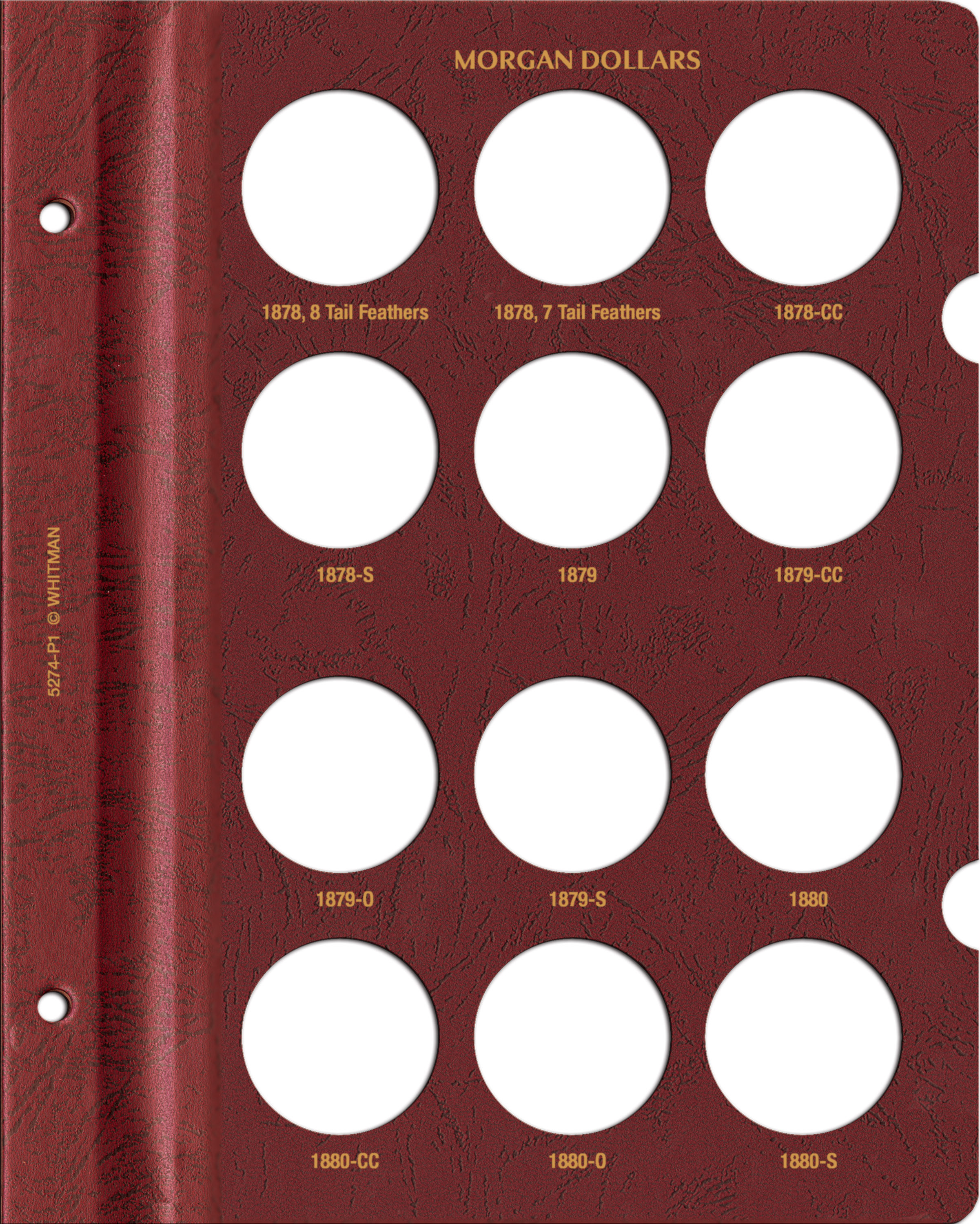 Whitman Prestige Coin Album – Morgan Dollars: 1878-1891 Date & Mintmark Set