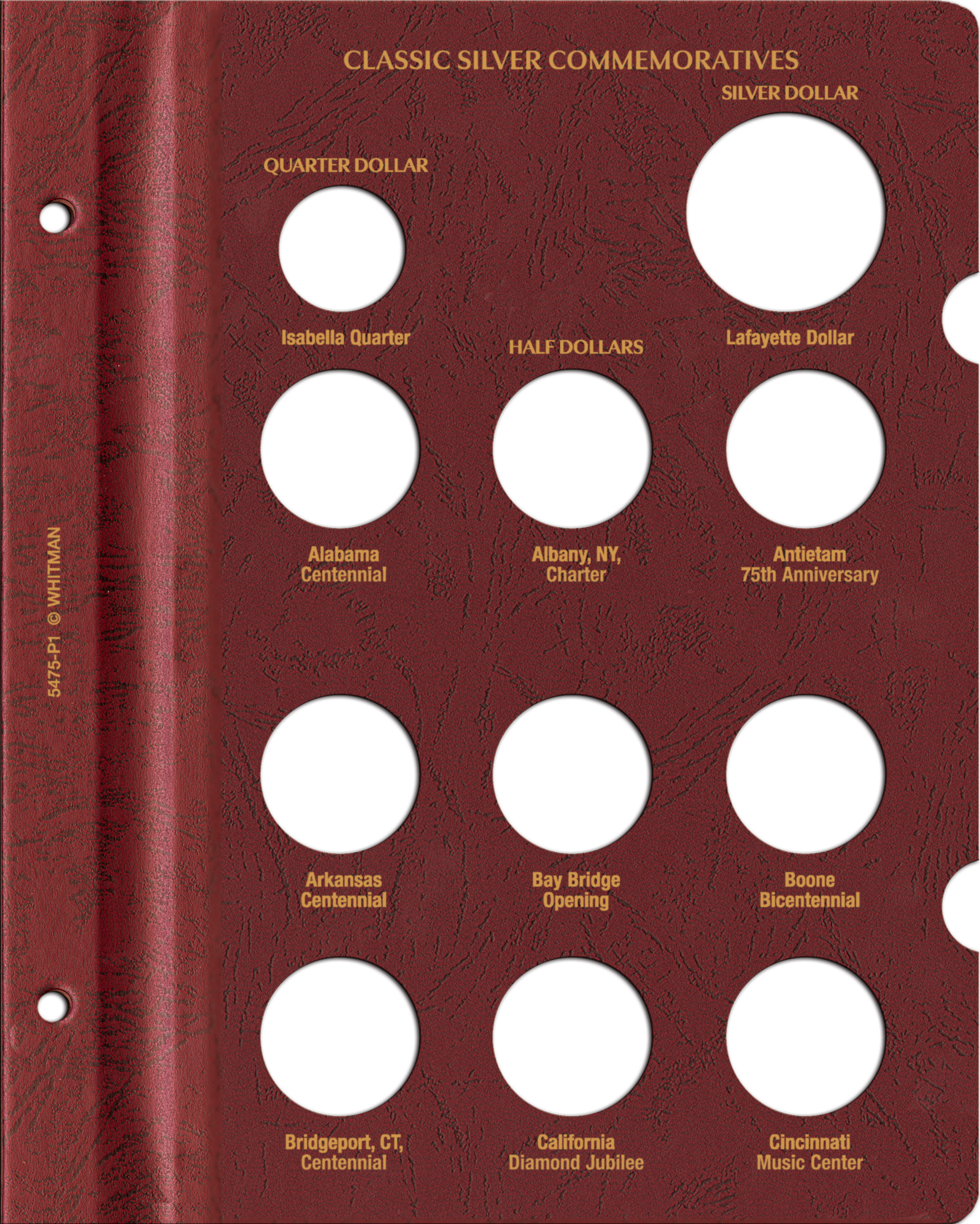 Whitman Prestige™ Coin Album – U.S. Classic Silver Commemoratives 1893-1954 Type Set
