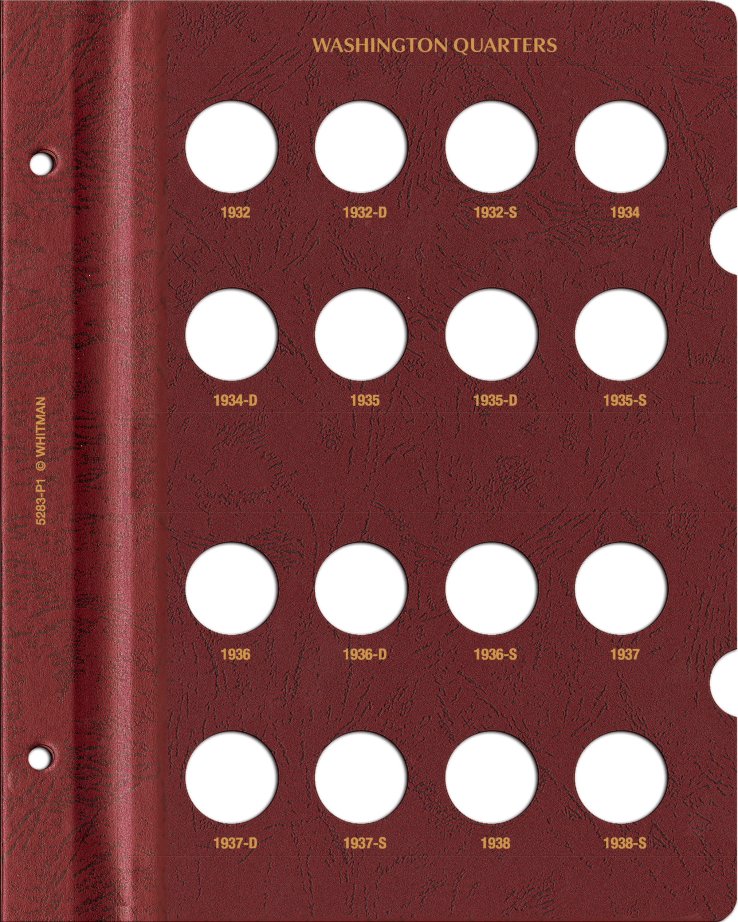 Whitman Prestige Coin Album – Washington Quarters: 1932-1964 Date & Mintmark Set