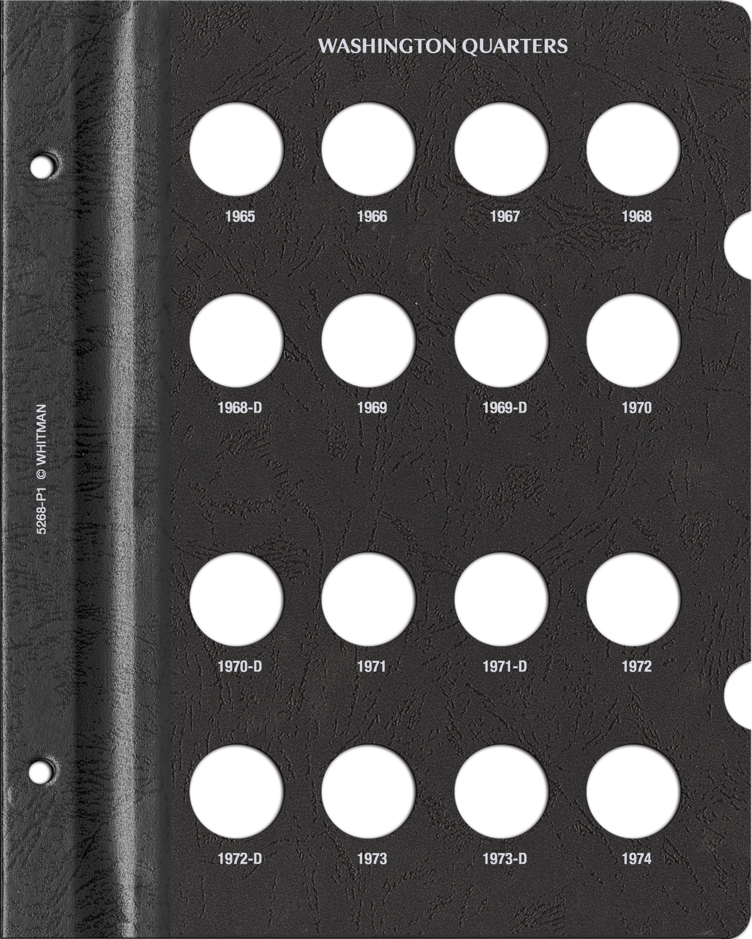 Whitman Prestige Coin Album – Washington Quarters: 1965-1998 Date & Mintmark Set
