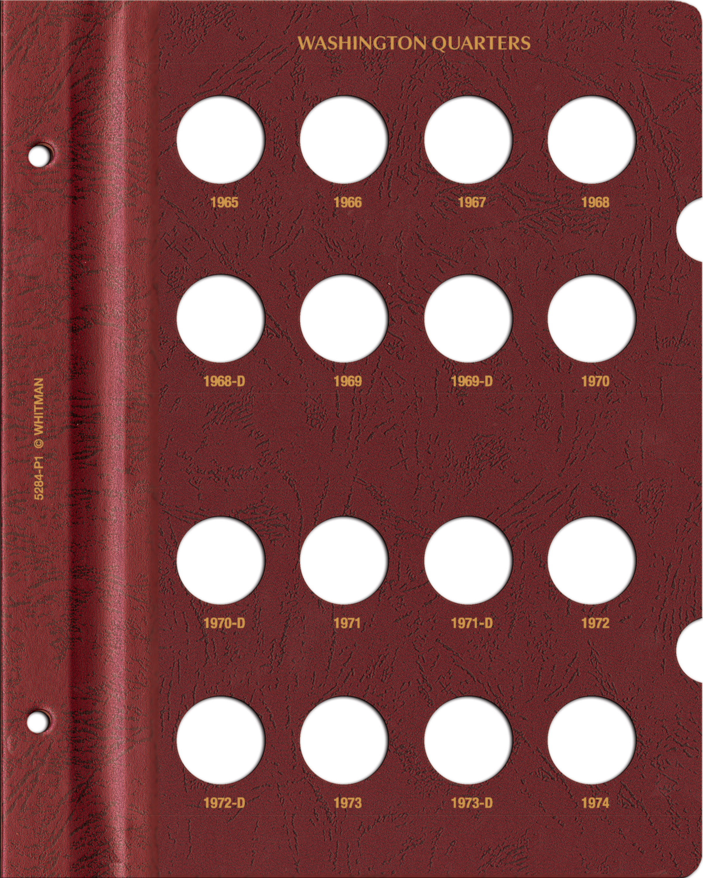 Whitman Prestige Coin Album – Washington Quarters: 1965-1998 Date & Mintmark Set