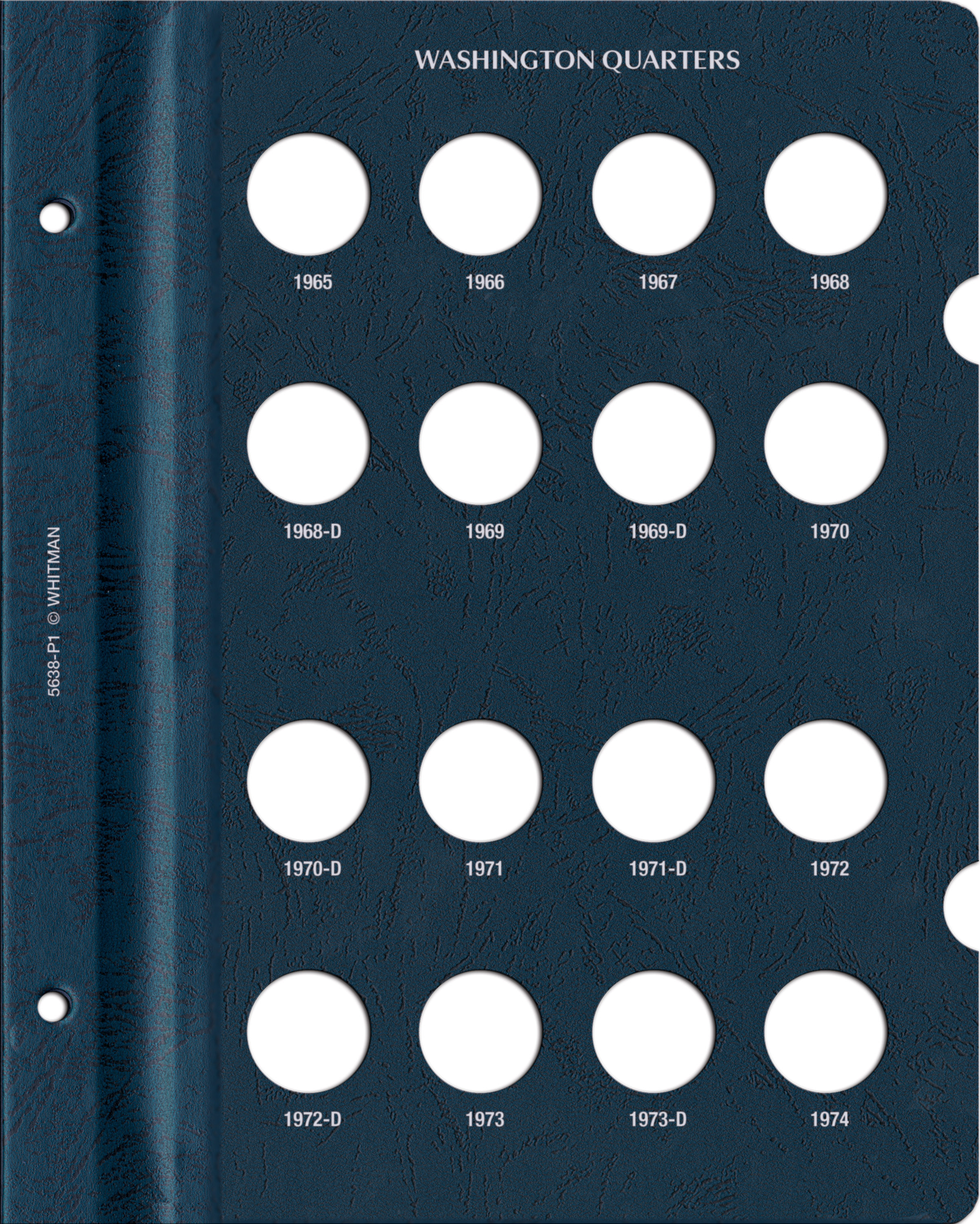 Whitman Prestige Coin Album – Washington Quarters: 1965-1998 Date & Mintmark Set
