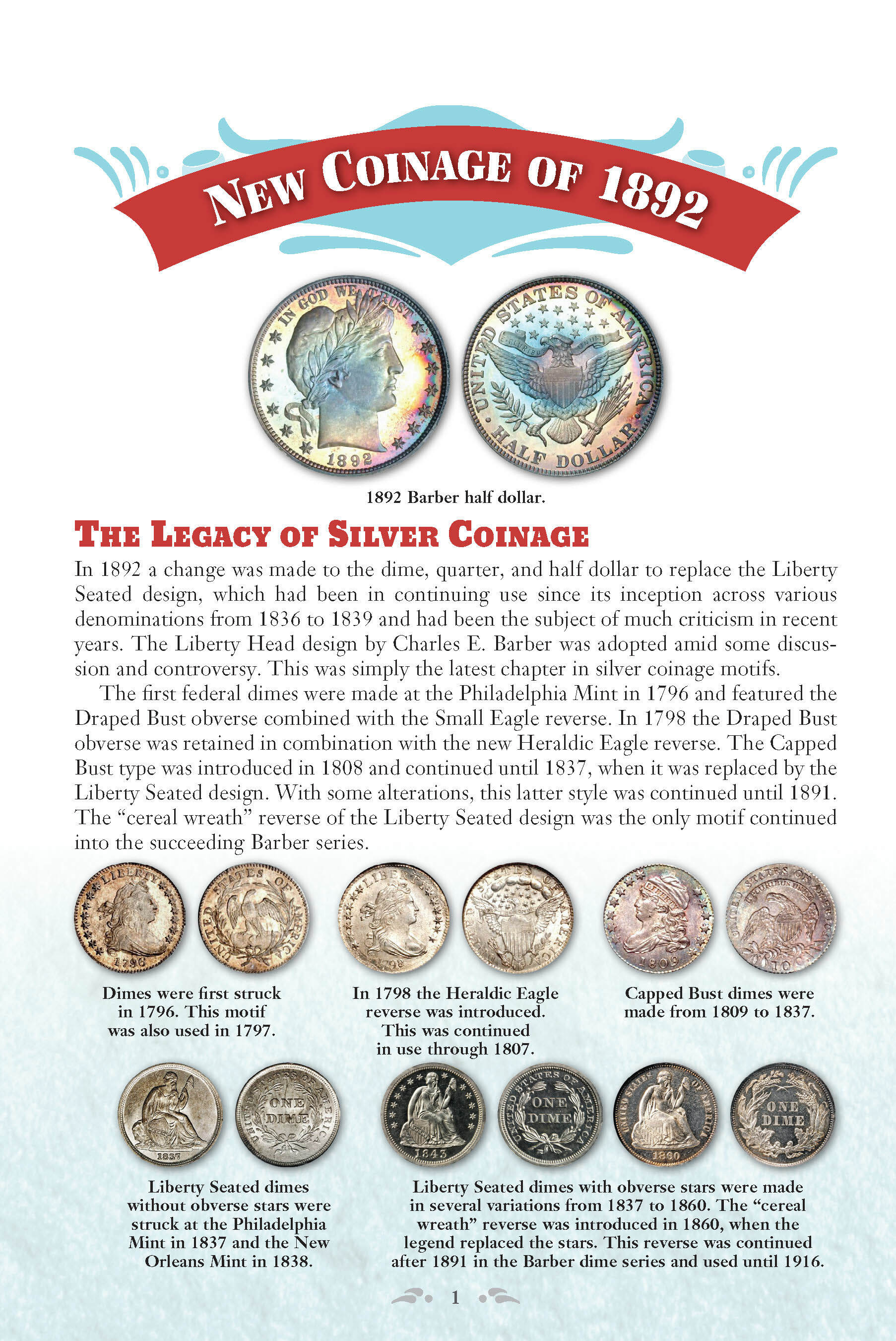 Red Book Series #20: A Guide Book of Barber Silver Coins – History, Values, Collecting