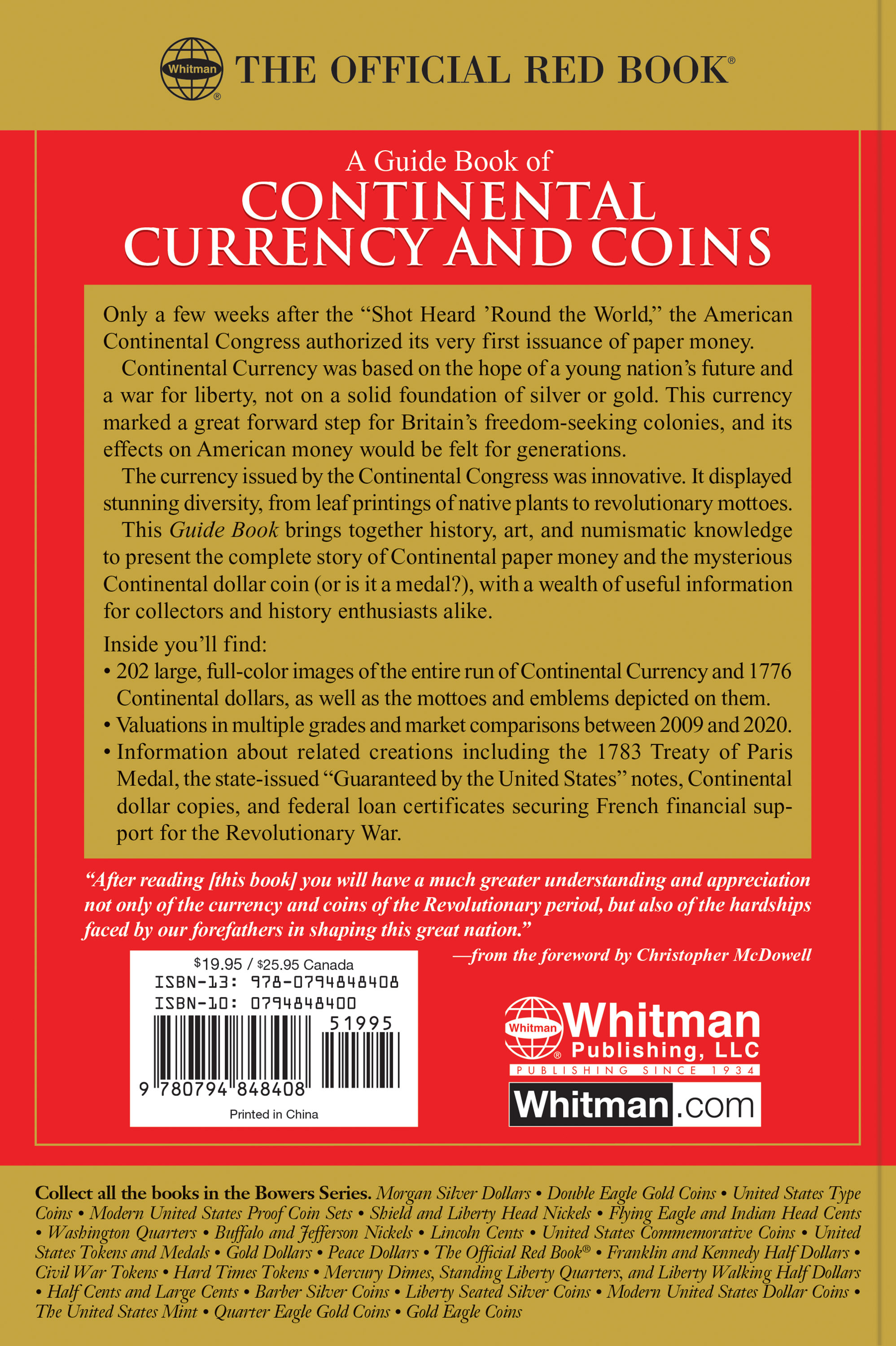 Red Book Series #25: A Guide Book of Continental Currency and Coins – History, Values, Collecting