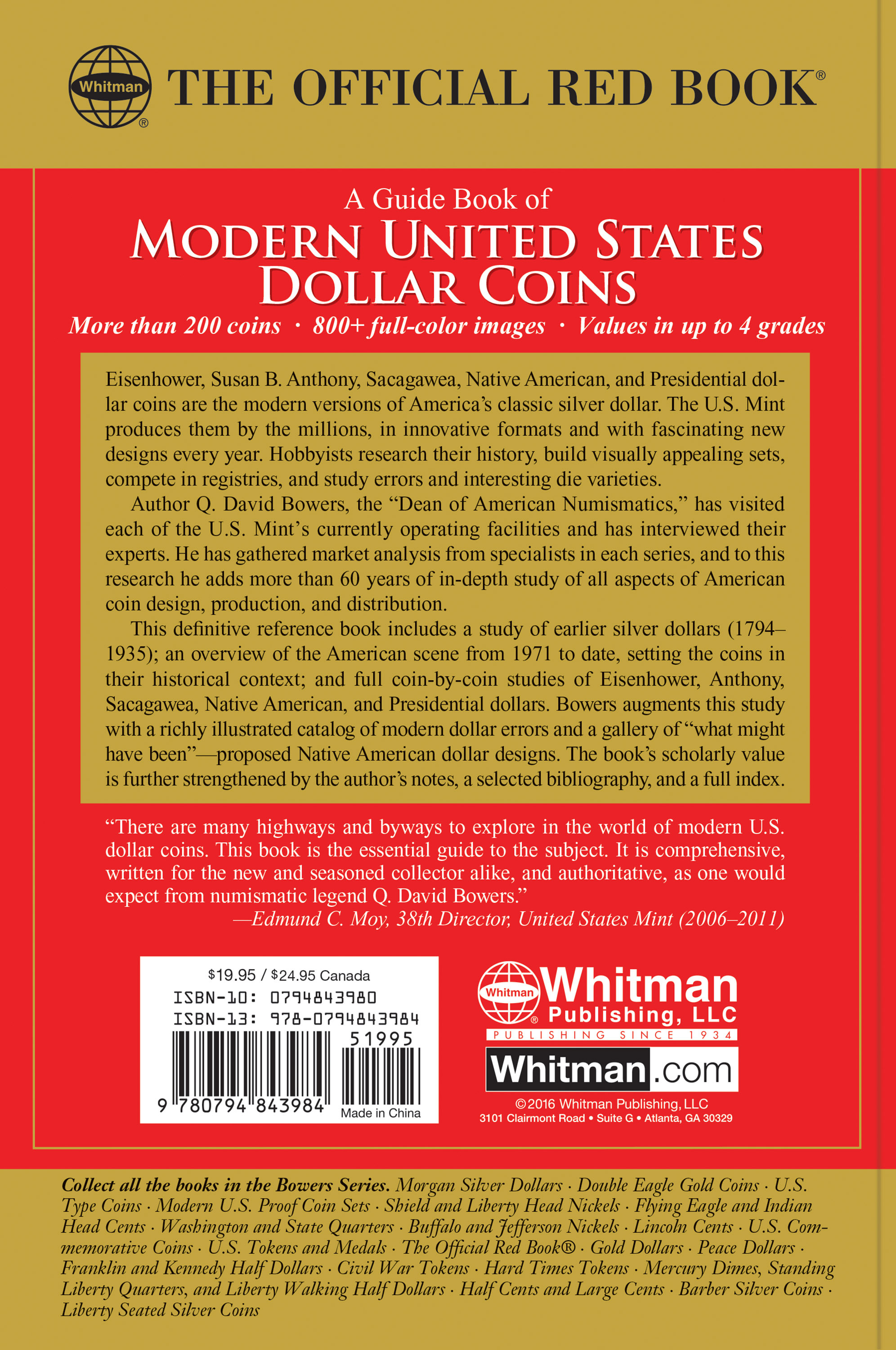 Red Book Series #22: A Guide Book of Modern United States Dollar Coins – History, Values, Collecting