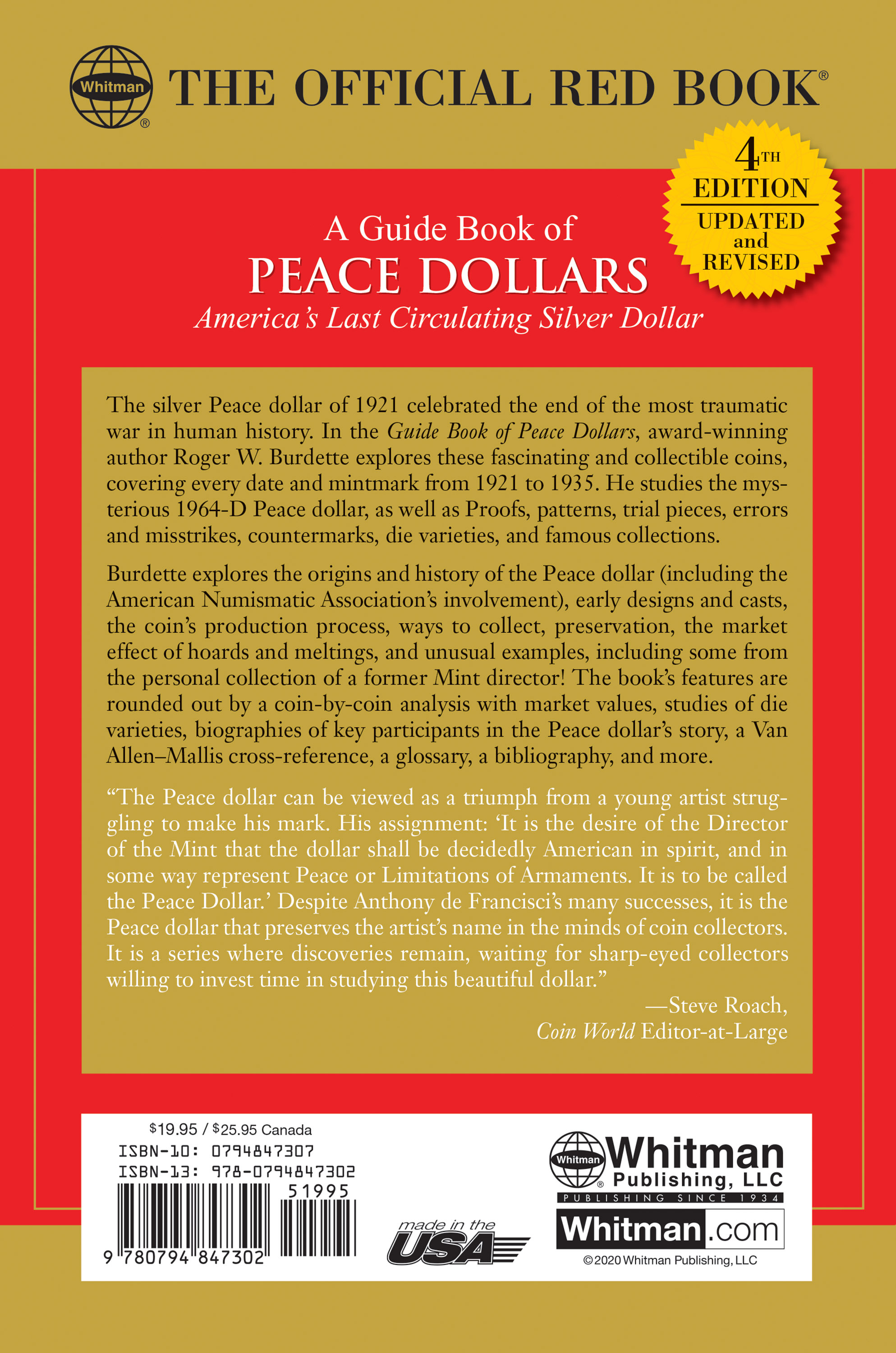 Red Book Series #13: A Guide Book of Peace Dollars – History, Values, Collecting