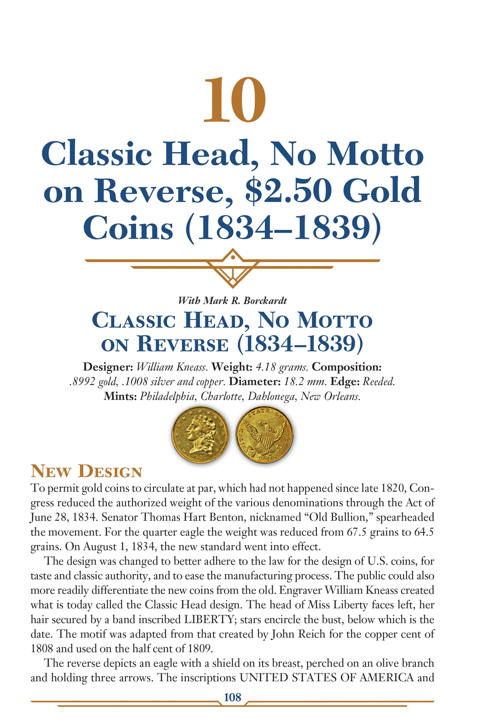 Red Book Series #26: A Guide Book of Quarter Eagle Gold Coins – History, Values, Collecting