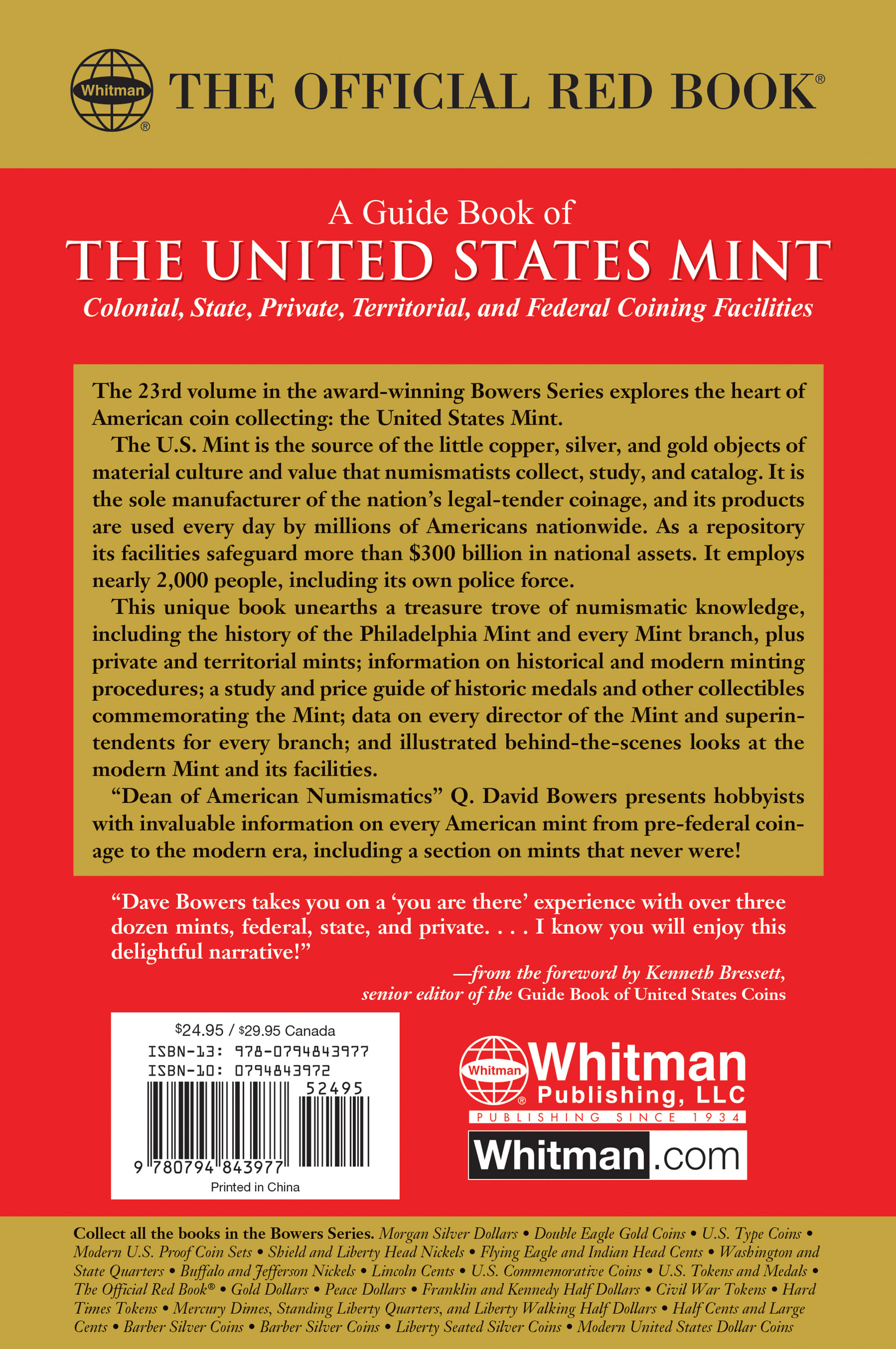 Red Book Series #23: A Guide Book of the United States Mint – Colonial, State, Private, Territorial, and Federal Coining Facilties