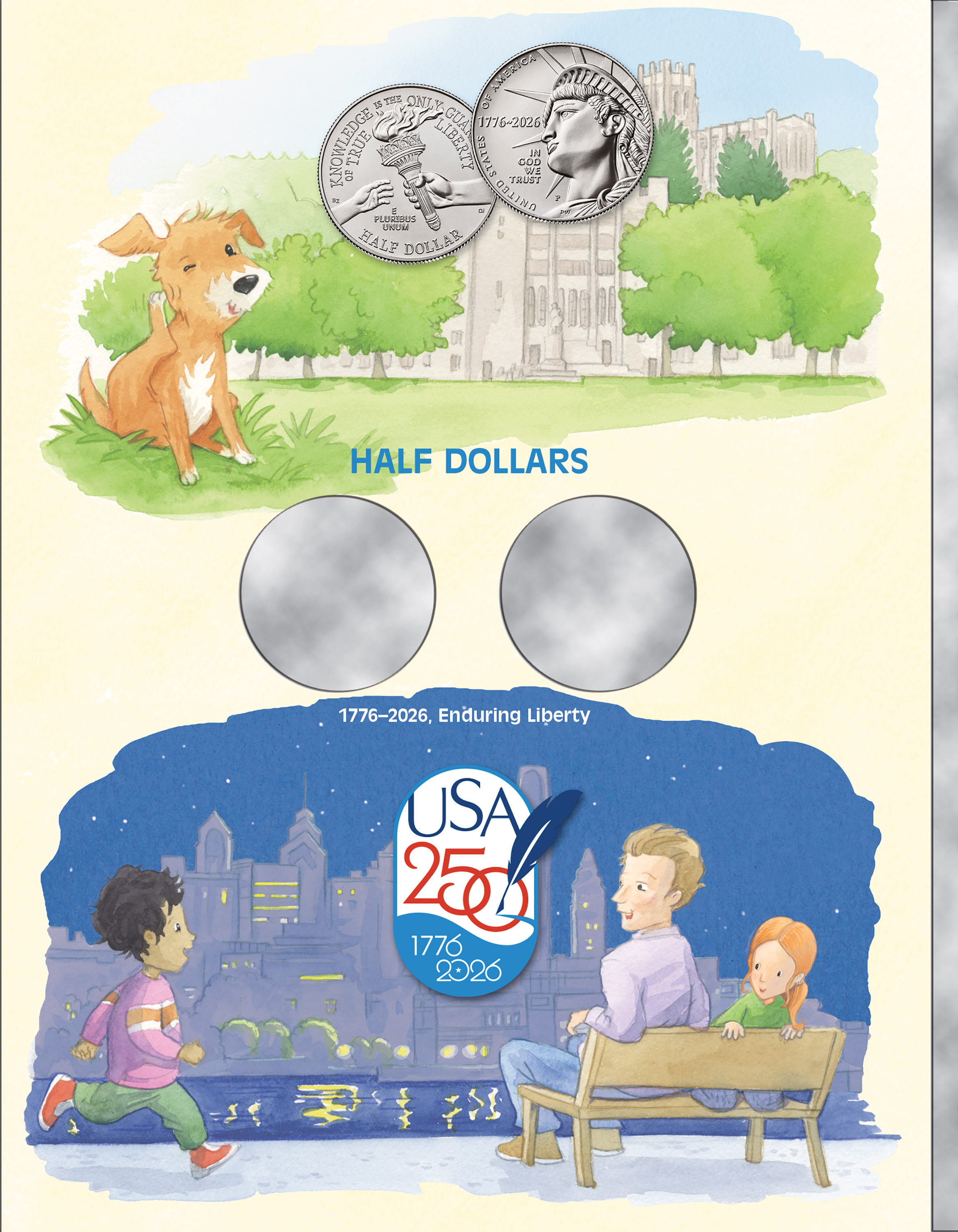 Happy Birthday America! Children’s Coin Folder – United States 250th Anniversary Collection: 2026 (Single Mint)