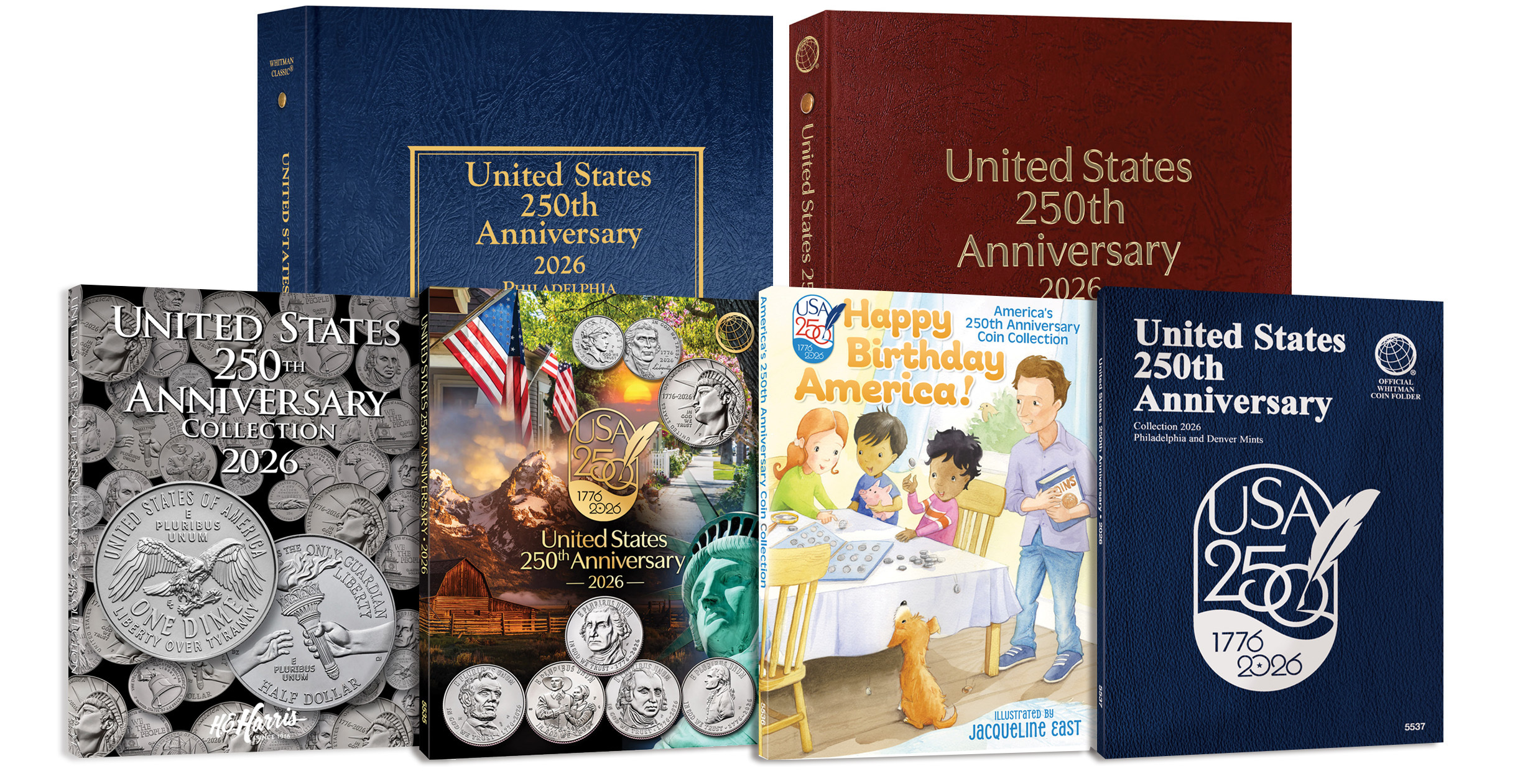 Happy Birthday America! Children’s Coin Folder – United States 250th Anniversary Collection: 2026 (Single Mint)