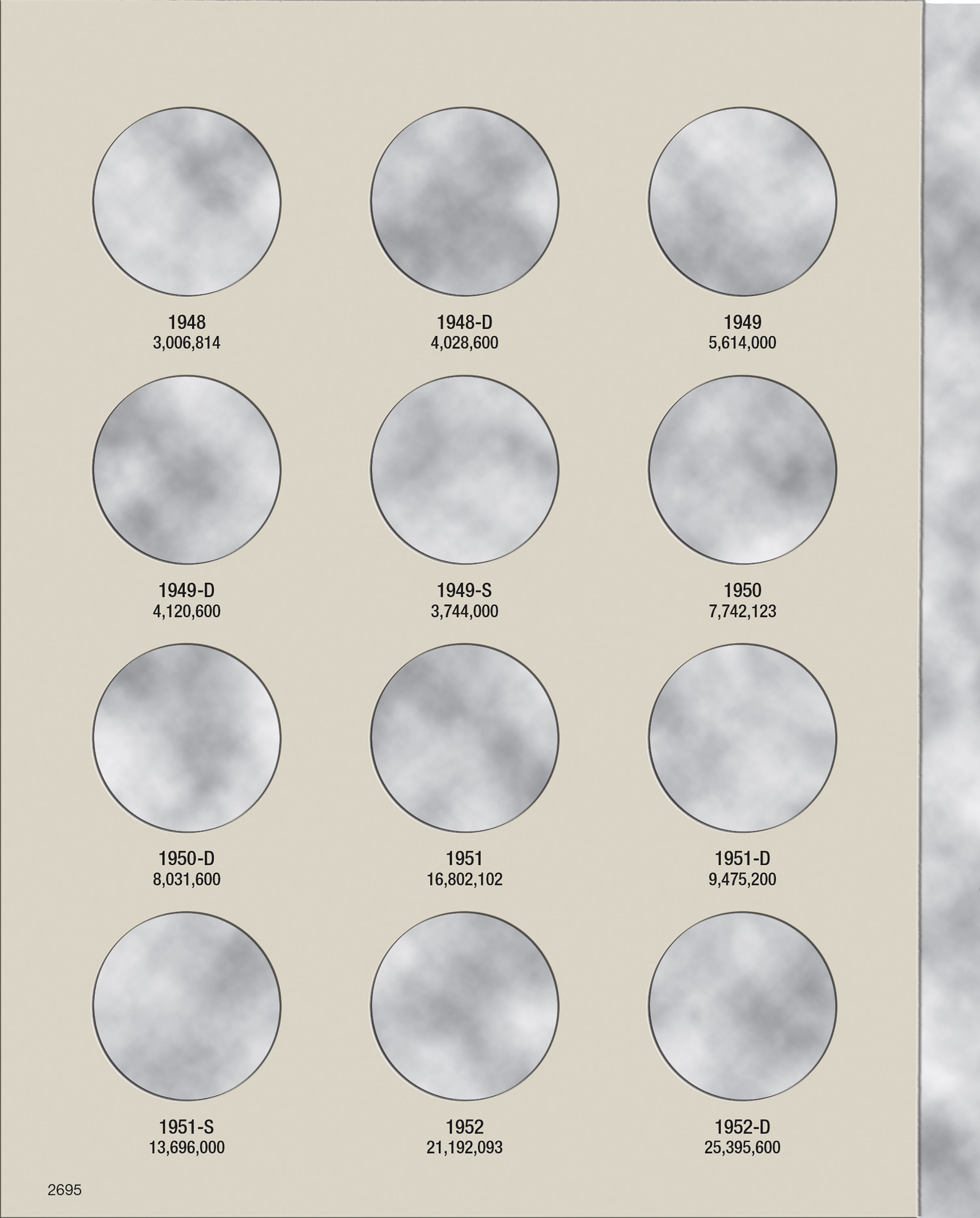 H.E. Harris® Coin Folder – Franklin Half Dollars: 1948-1963