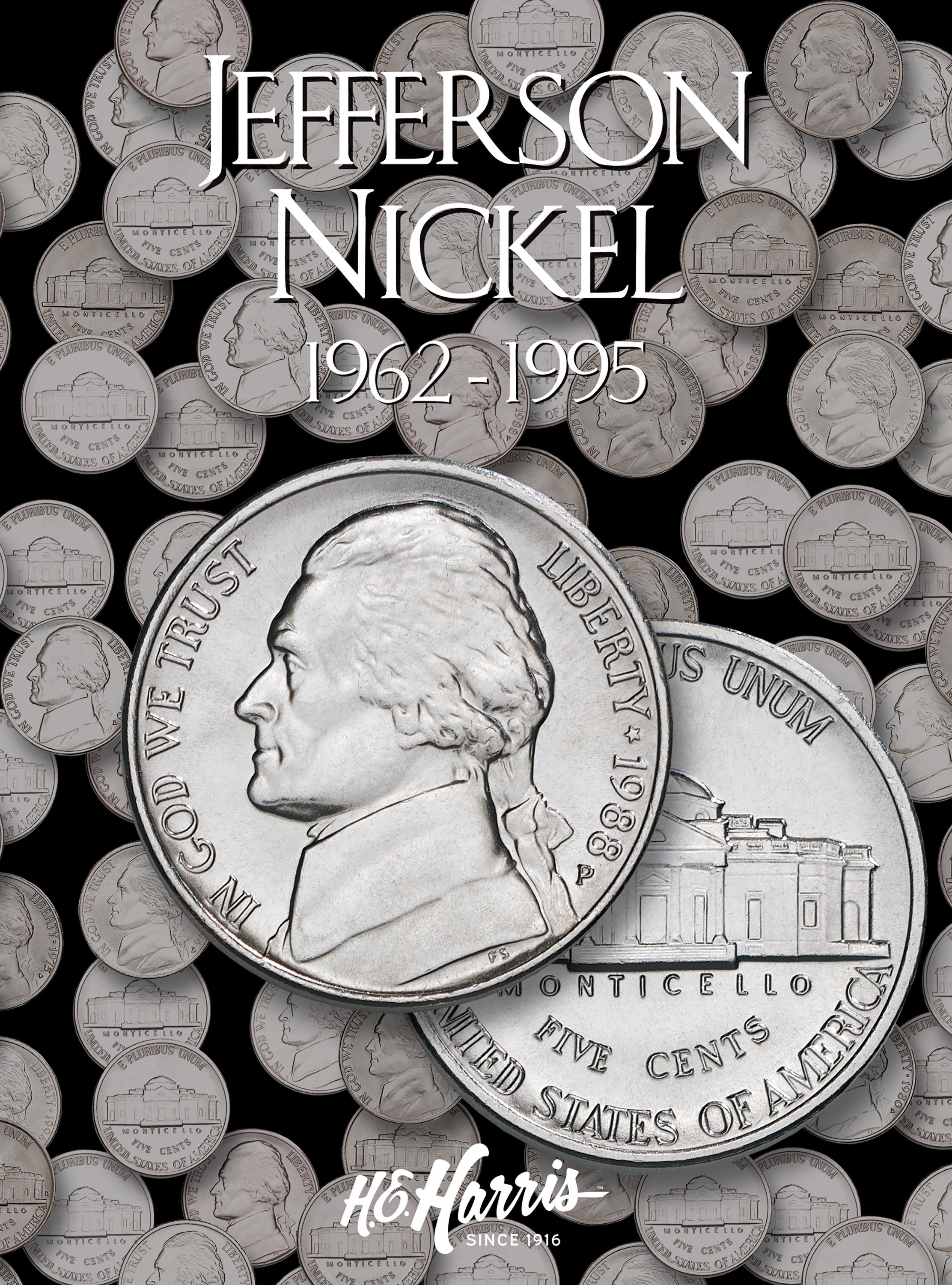 H.E. Harris® Coin Folder – Jefferson Nickel Collection #2: 1962-1995