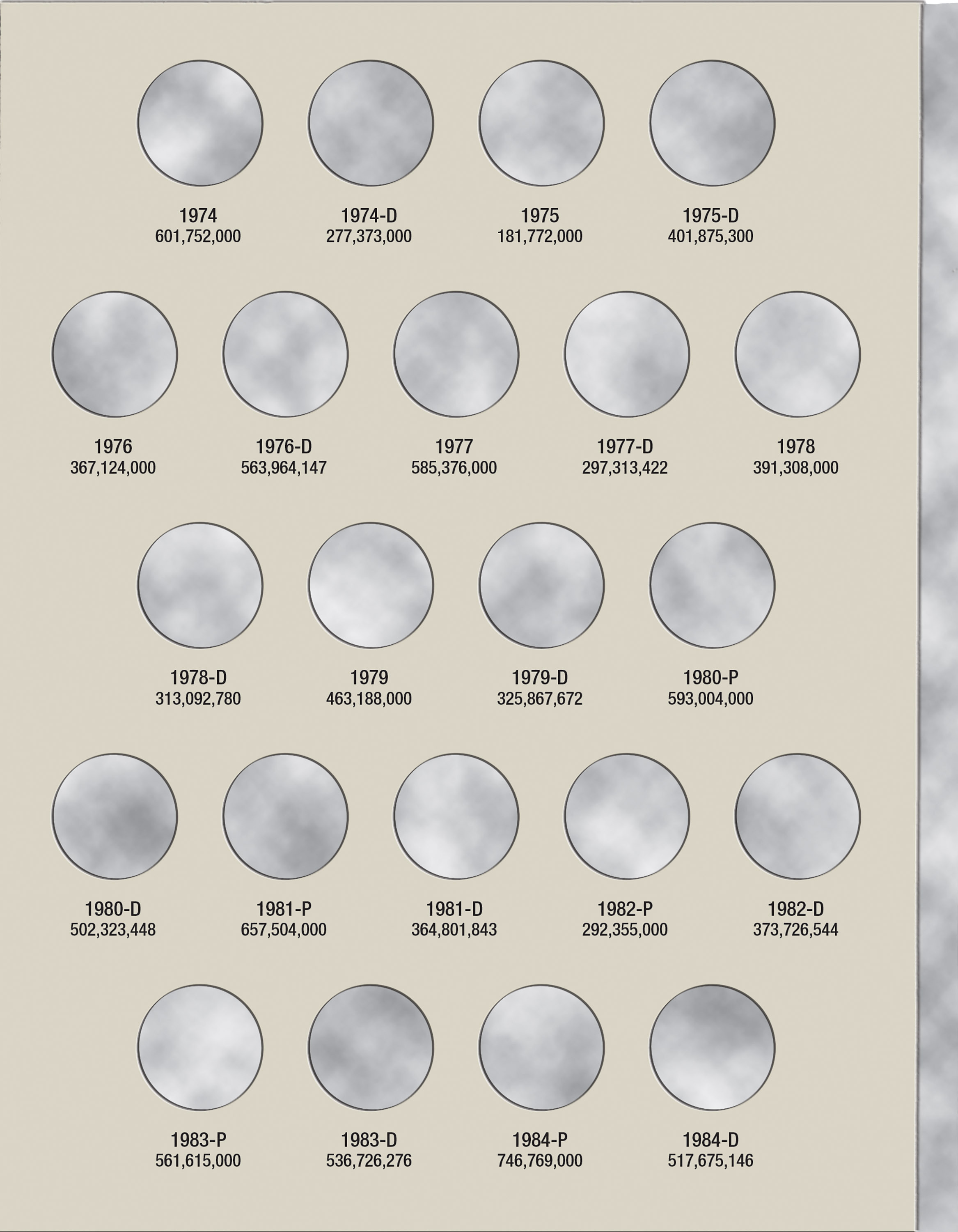 H.E. Harris® Coin Folder – Jefferson Nickel Collection #2: 1962-1995
