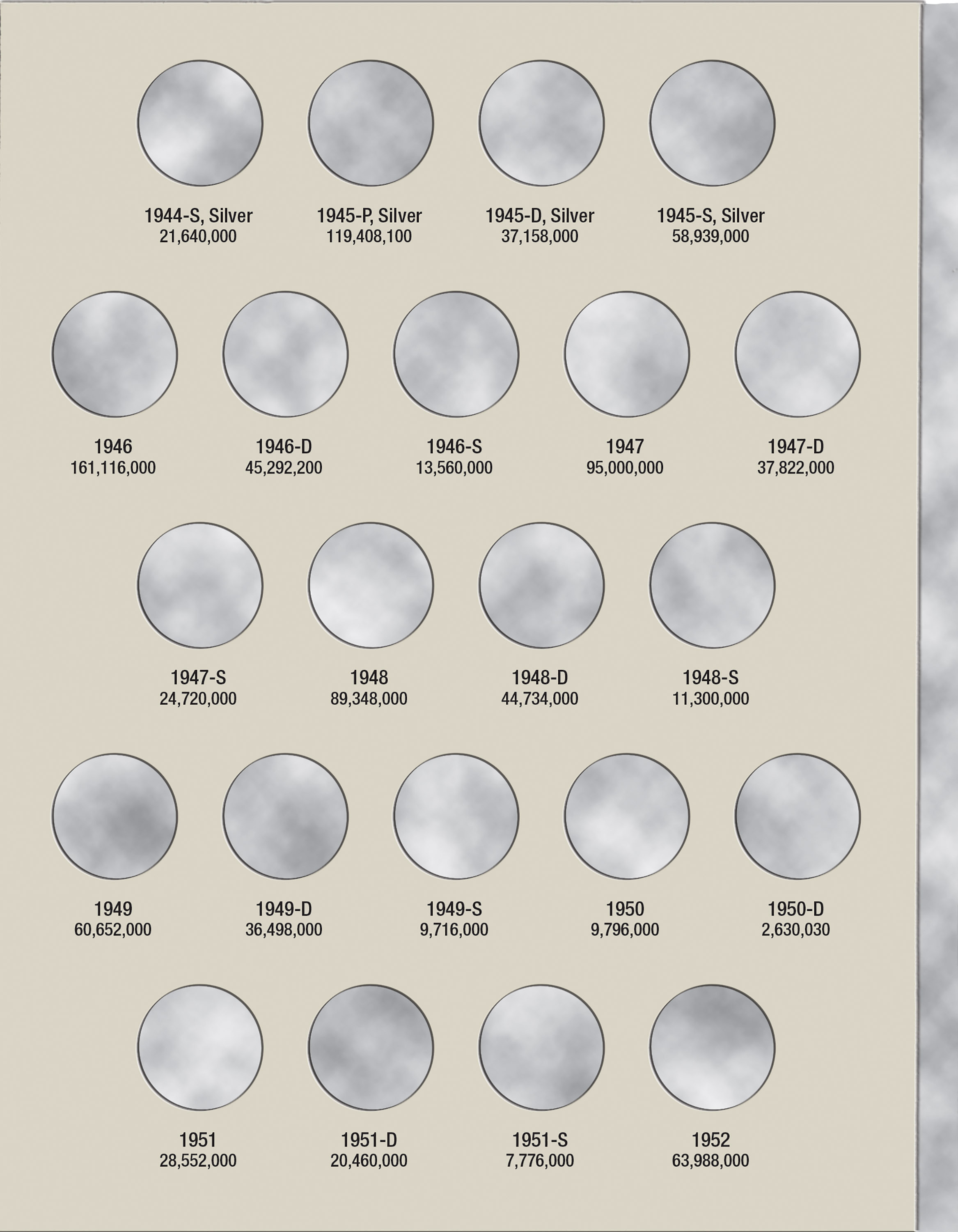 H.E. Harris® Coin Folder – Jefferson Nickels Collection #1: 1938-1961