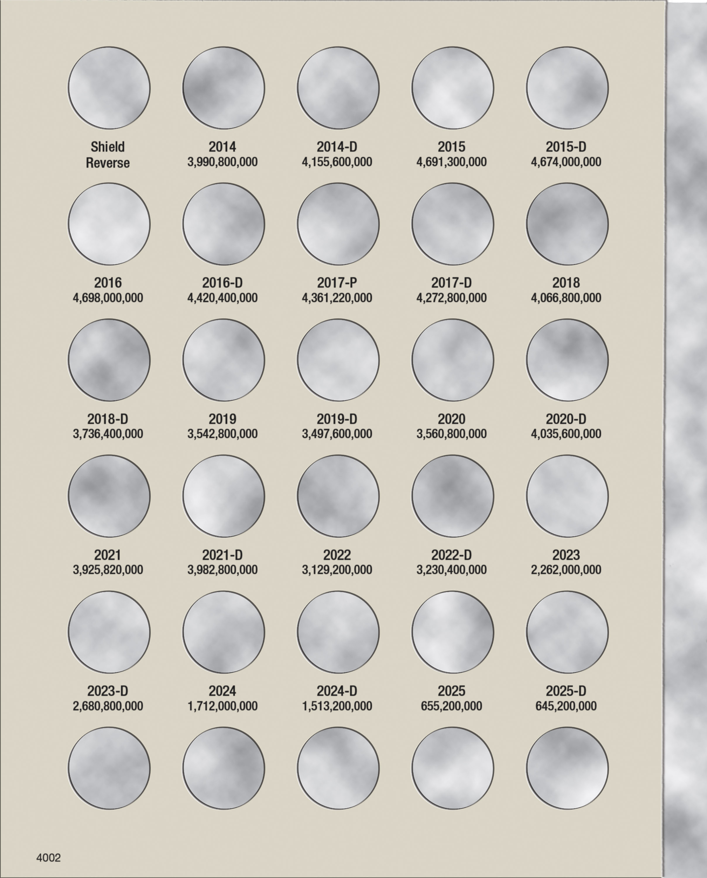 H.E. Harris® Coin Folder – Lincoln Cents Collection #4: Starting 2014-2025