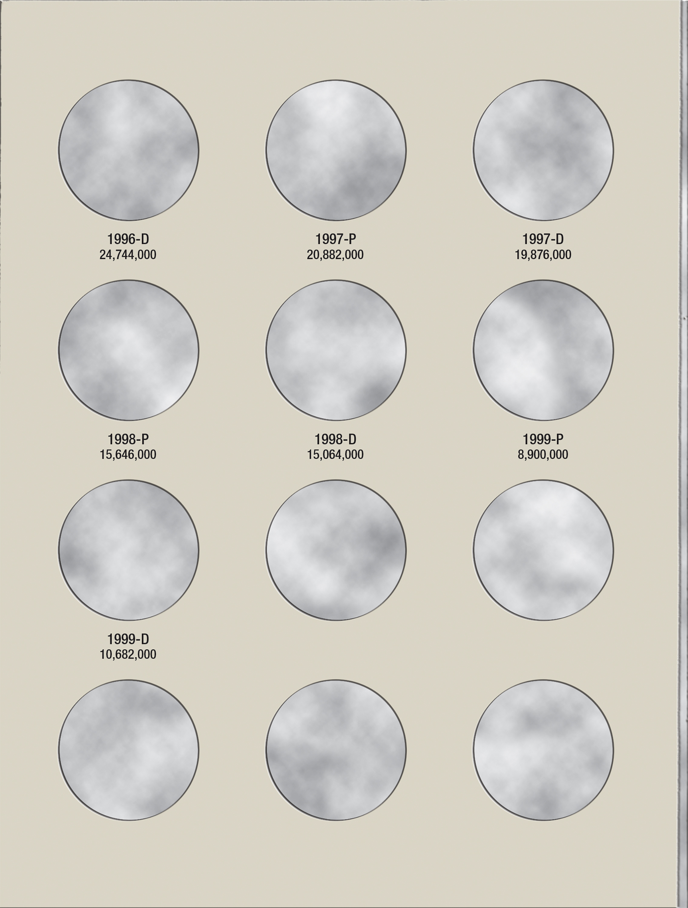 H.E. Harris® Coin Folder – Kennedy Half Dollars Collection #2: 1985-1999