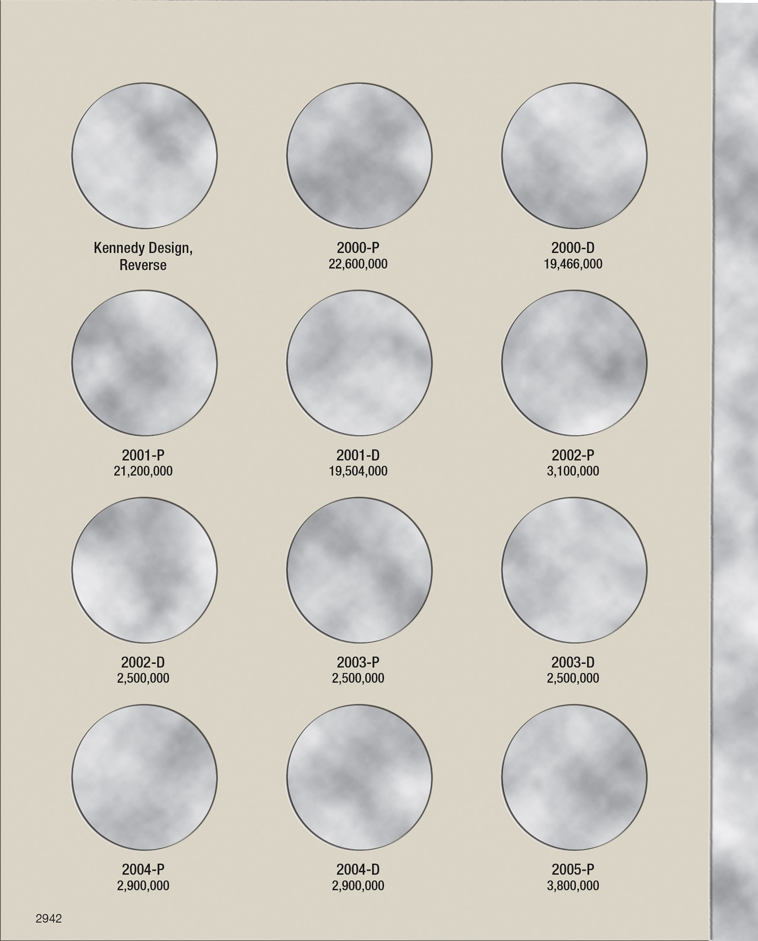 H.E. Harris® Coin Folder – Kennedy Half Dollars Collection #3: 2000-2016