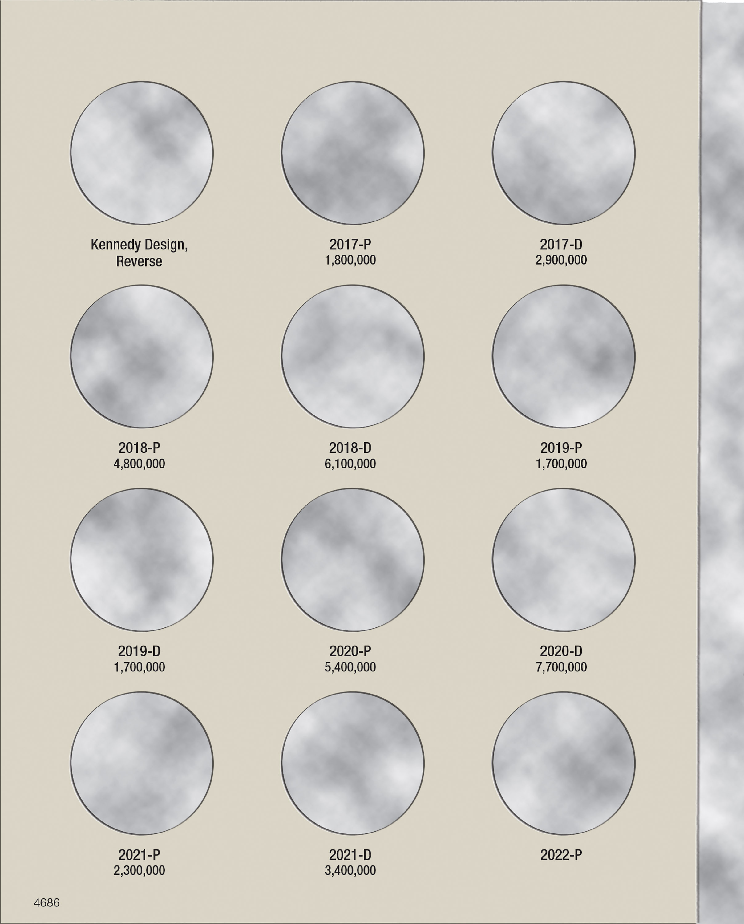 H.E. Harris® Coin Folder – Kennedy Half Dollars Collection #4: Starting 2017