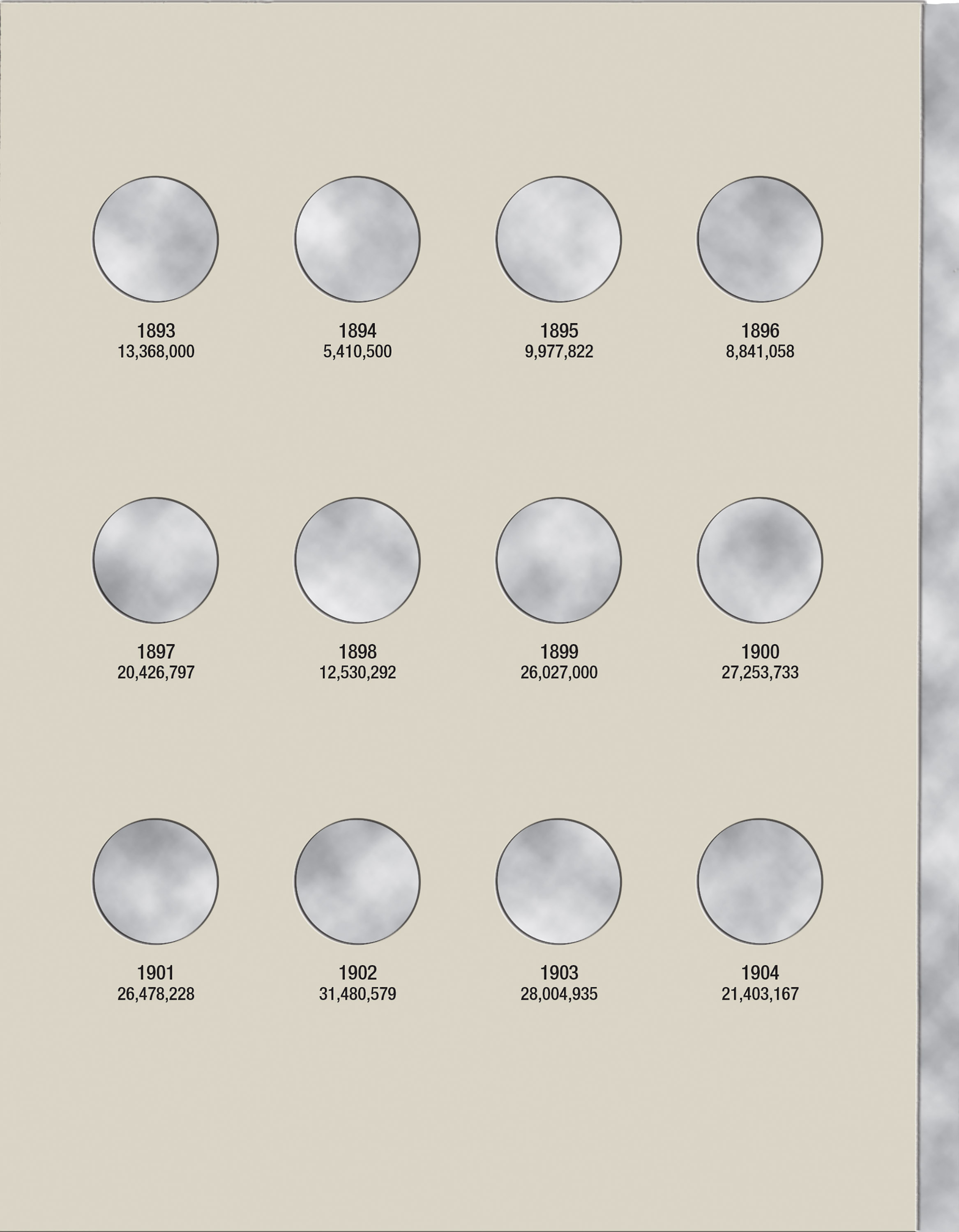 H.E. Harris® Coin Folder – Liberty Head (V) Nickels: 1883-1912