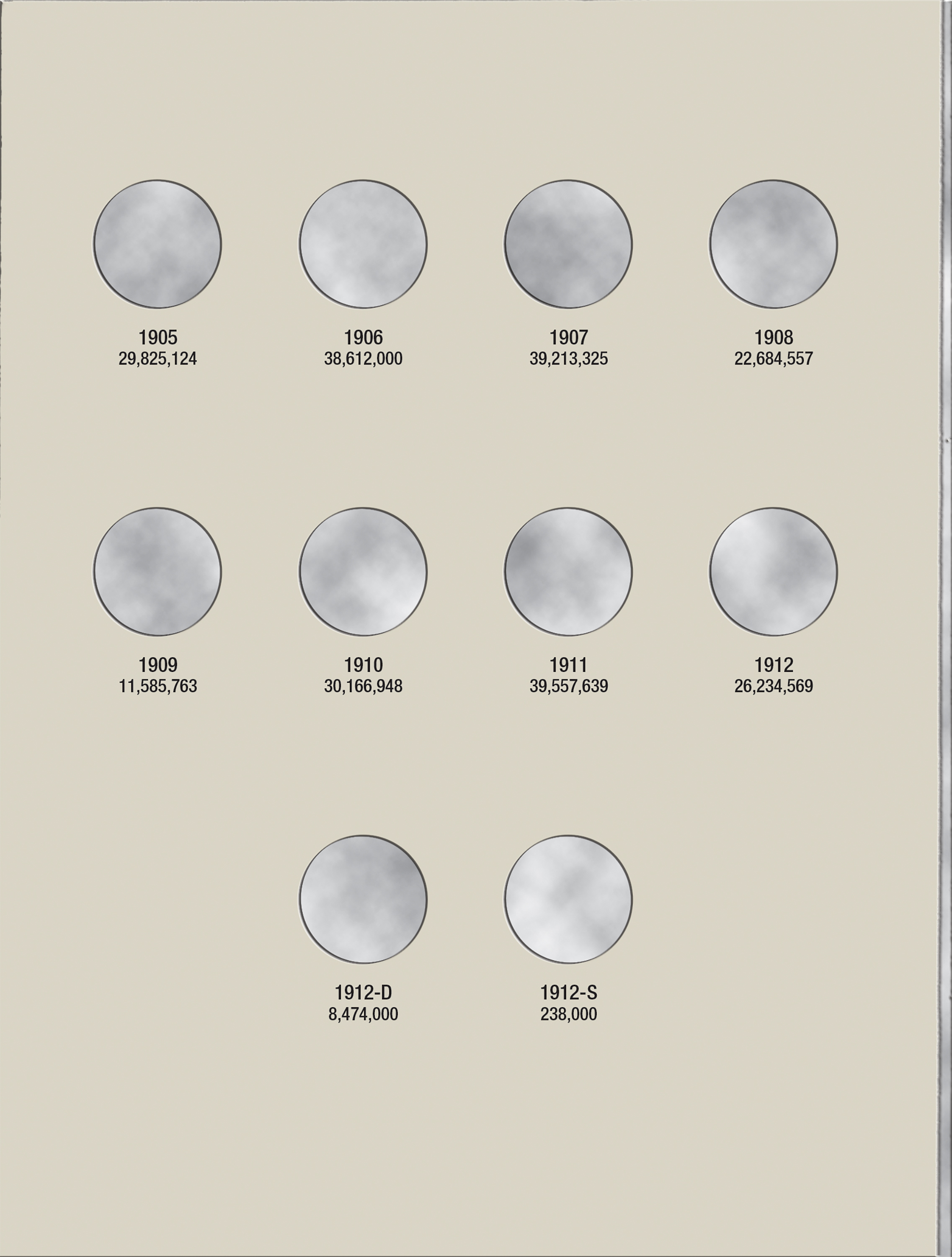 H.E. Harris® Coin Folder – Liberty Head (V) Nickels: 1883-1912