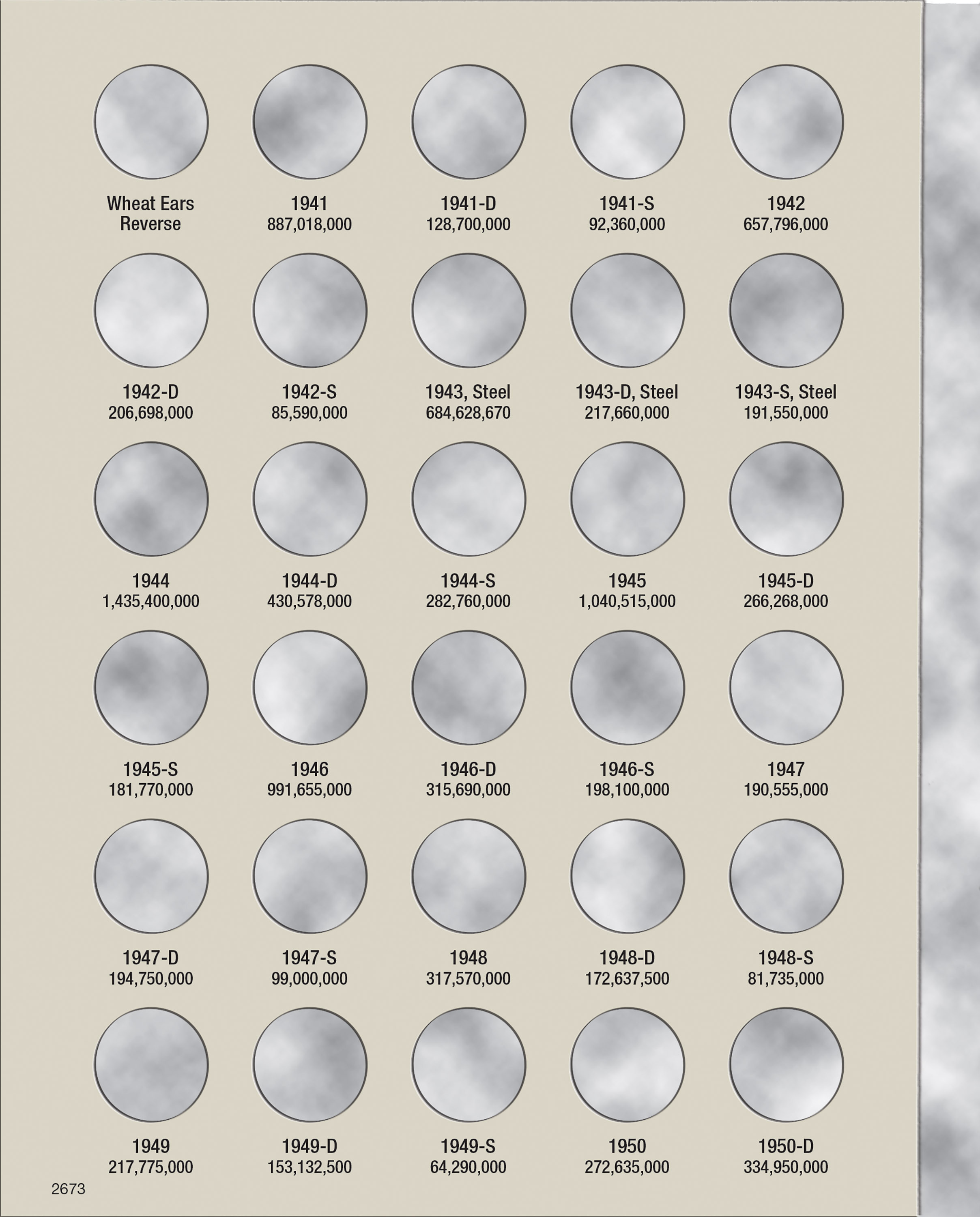 H.E. Harris® Coin Folder – Lincoln Cents Collection #2: 1941-1974