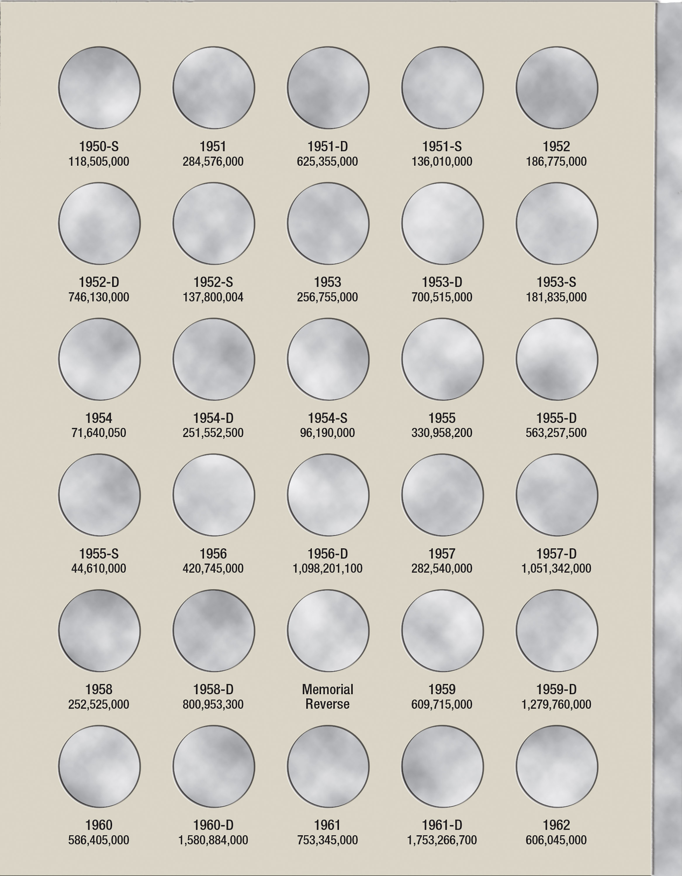 H.E. Harris® Coin Folder – Lincoln Cents Collection #2: 1941-1974