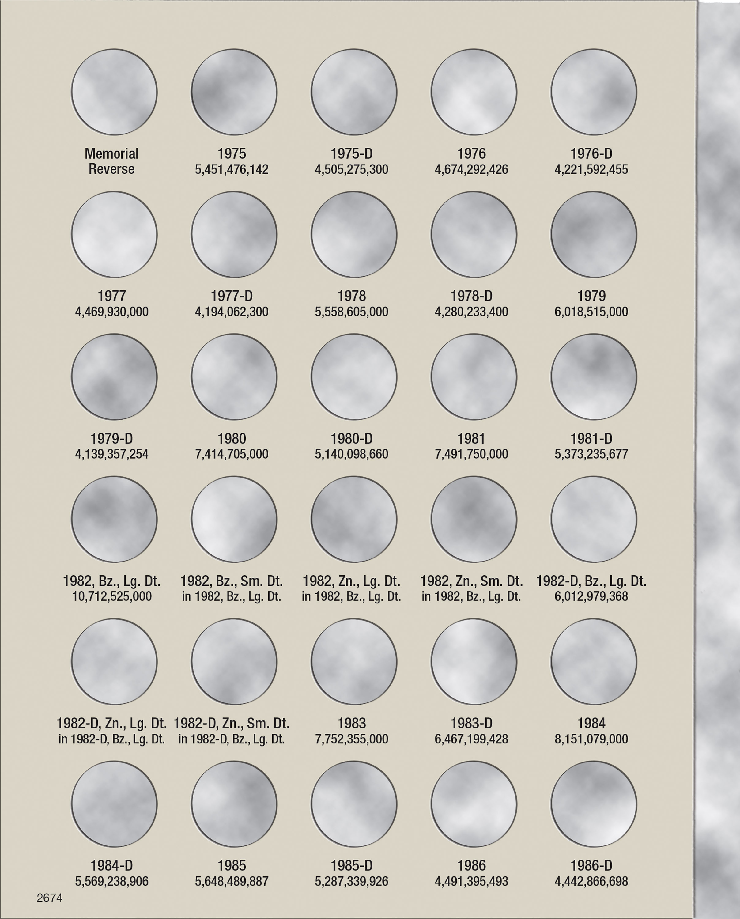 H.E. Harris® Coin Folder – Lincoln Cents Collection #3: 1975-2013