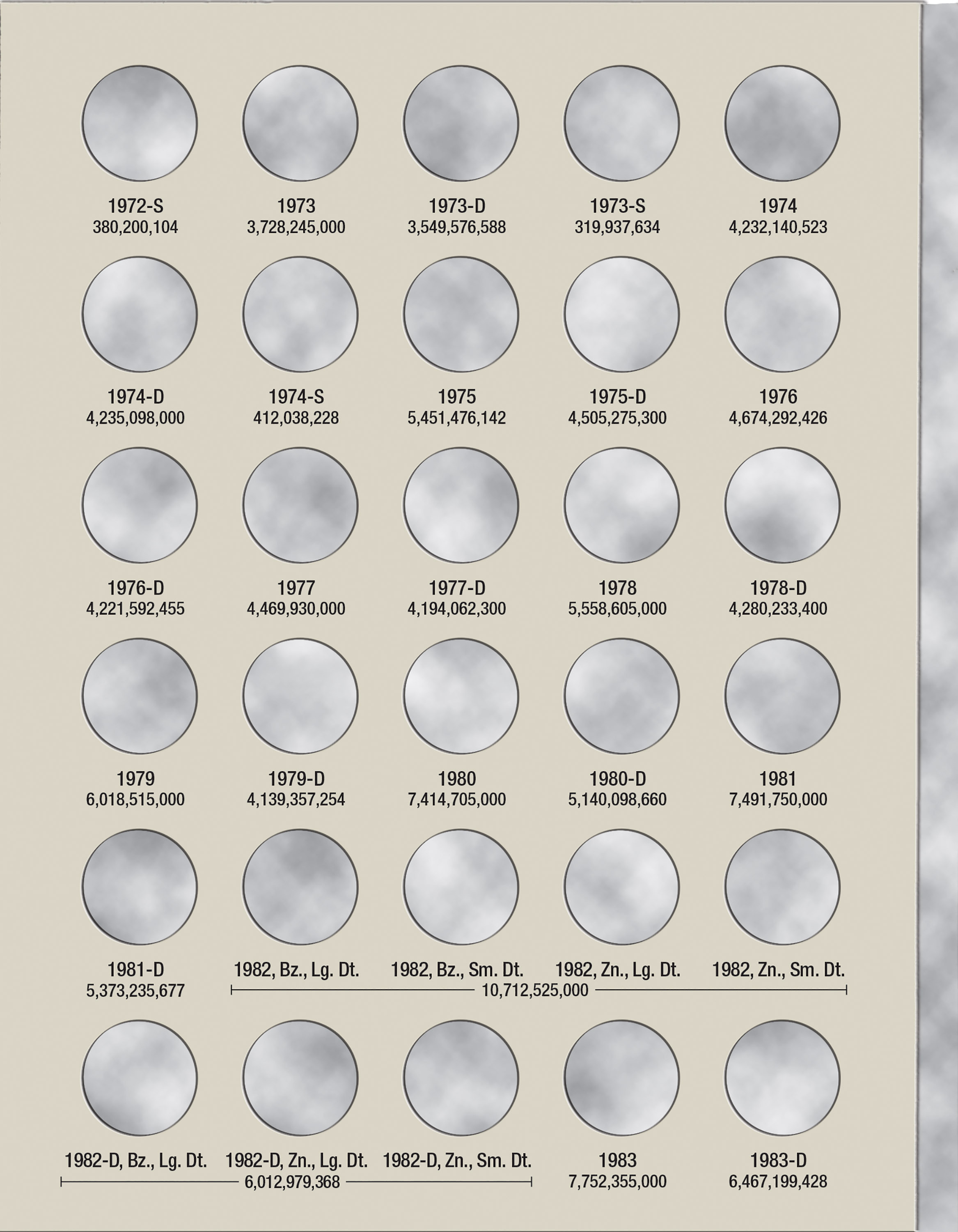 H.E. Harris® Coin Folder – Lincoln Memorial Cents Collection #1: 1959-1998