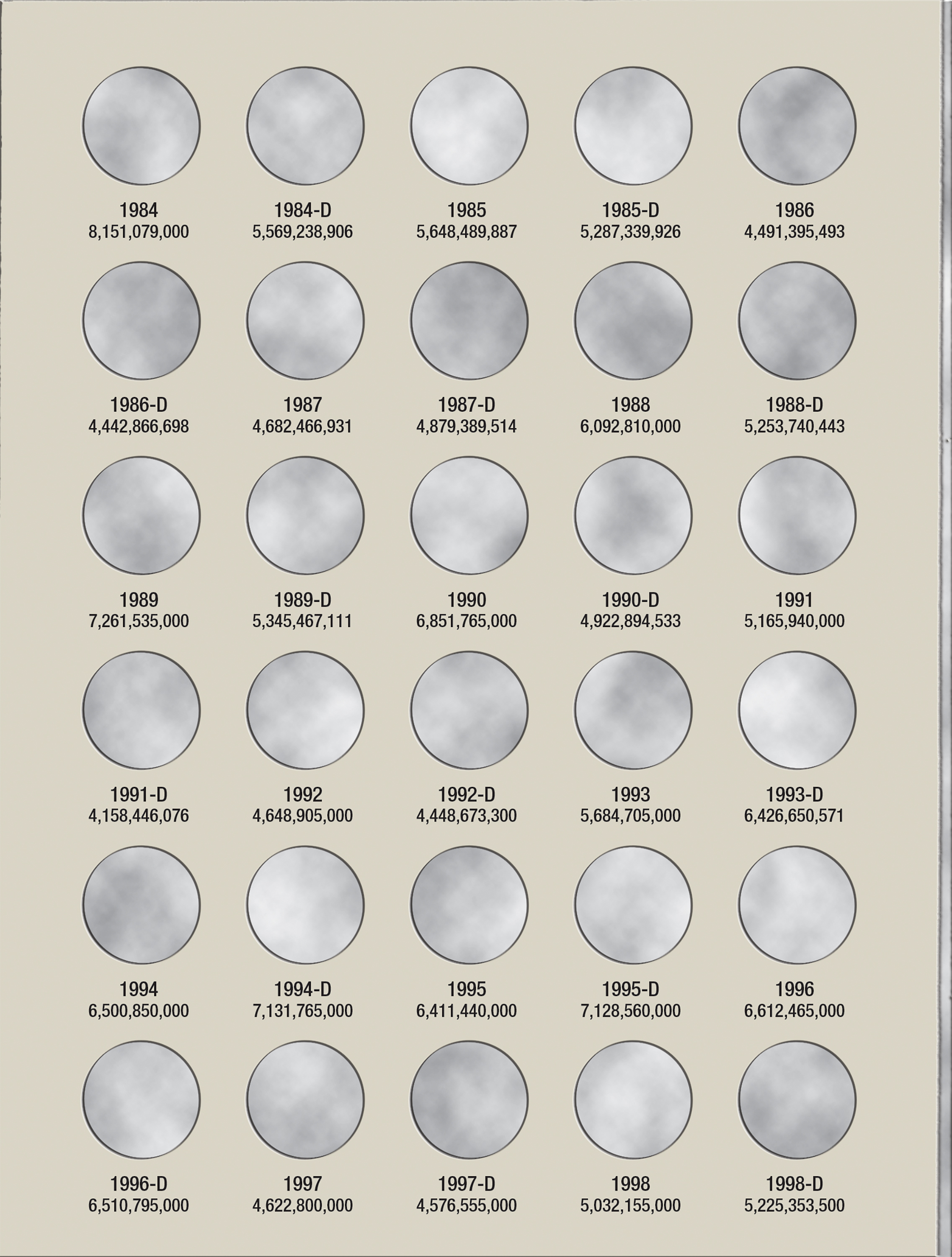 H.E. Harris® Coin Folder – Lincoln Memorial Cents Collection #1: 1959-1998