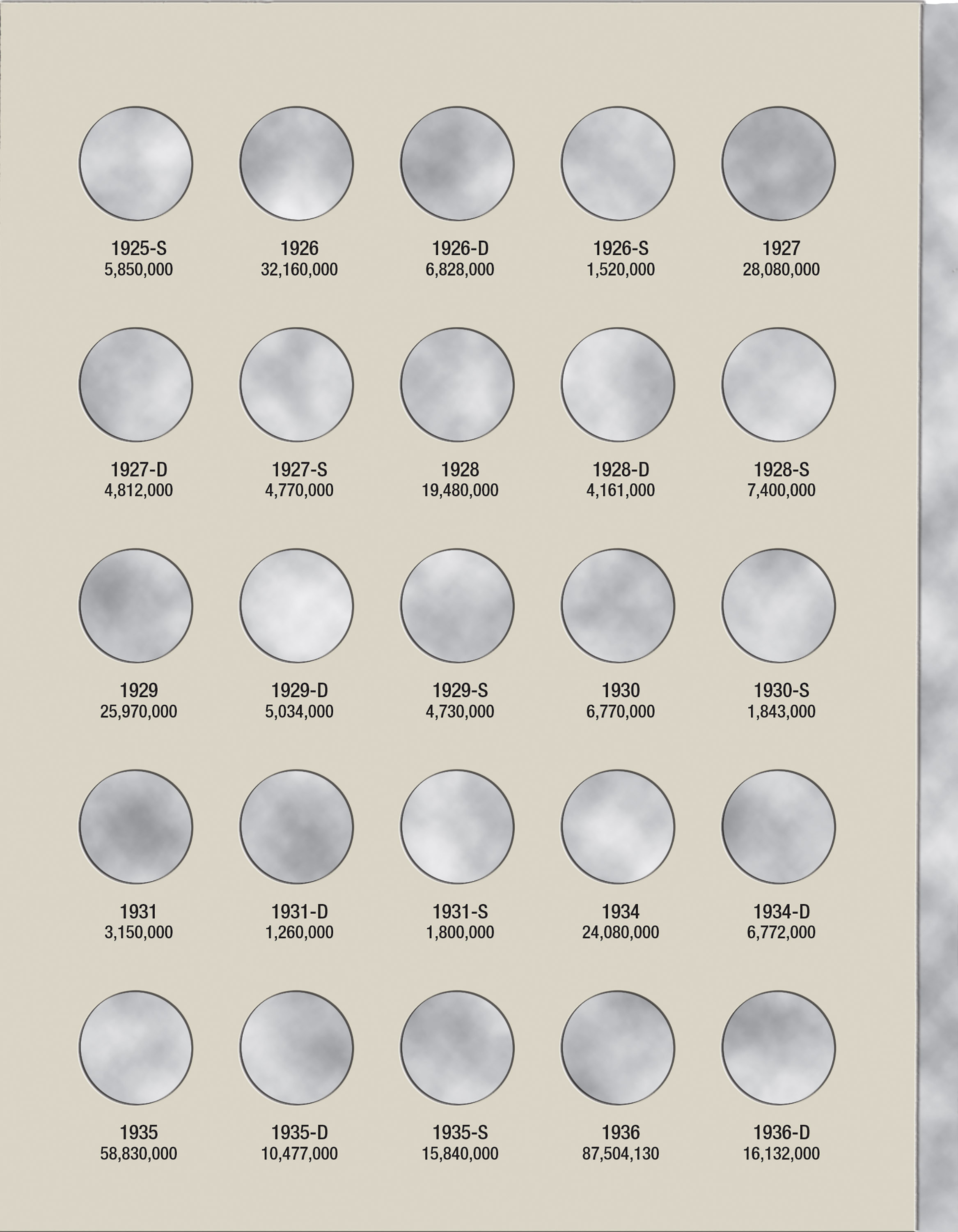 H.E. Harris® Coin Folder – Mercury Dimes: 1916-1945