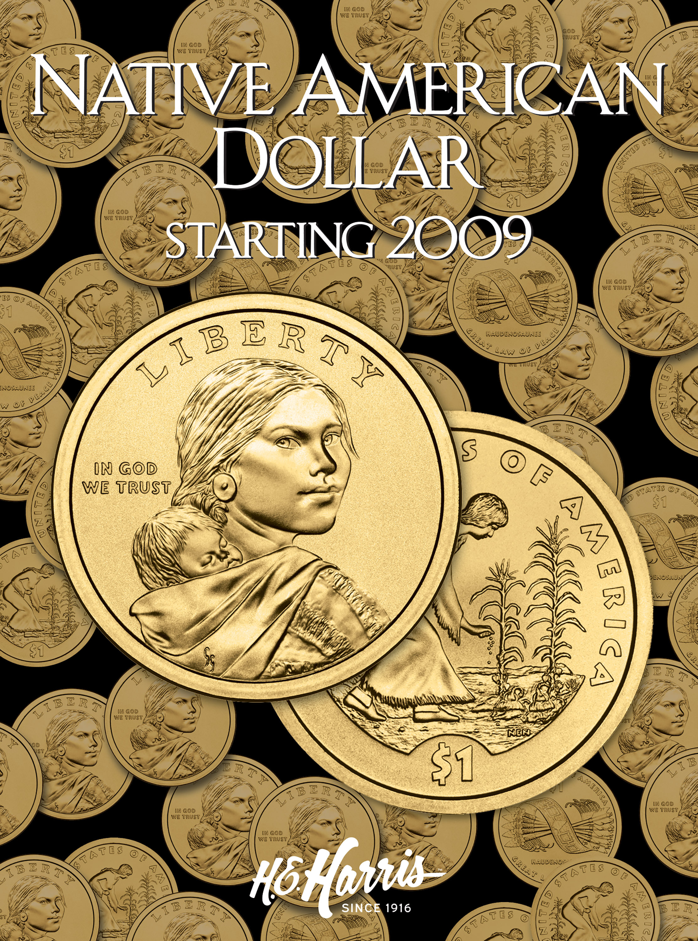 H.E. Harris® Coin Folder – Native American Dollars: Starting 2009