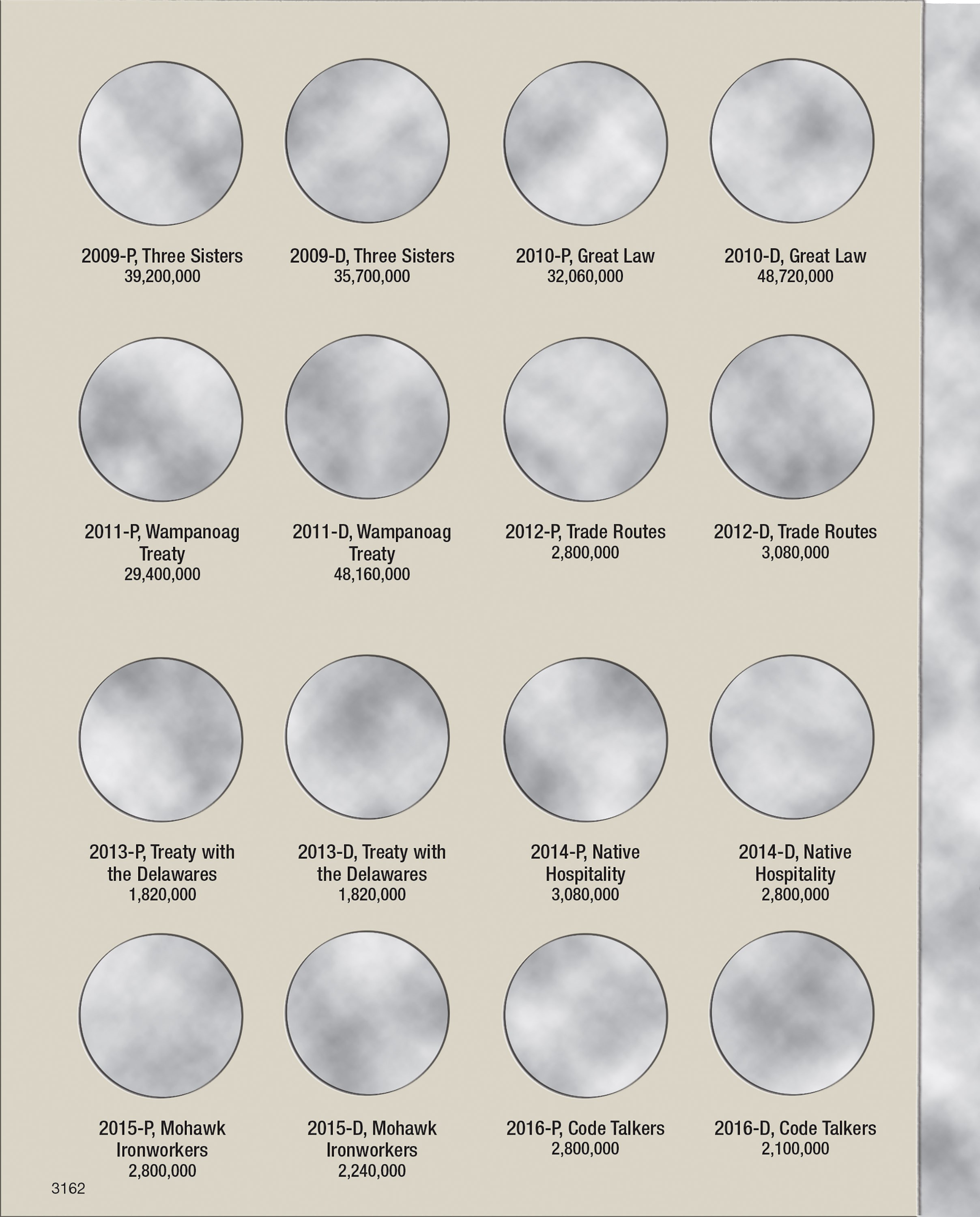 H.E. Harris® Coin Folder – Native American Dollars: Starting 2009