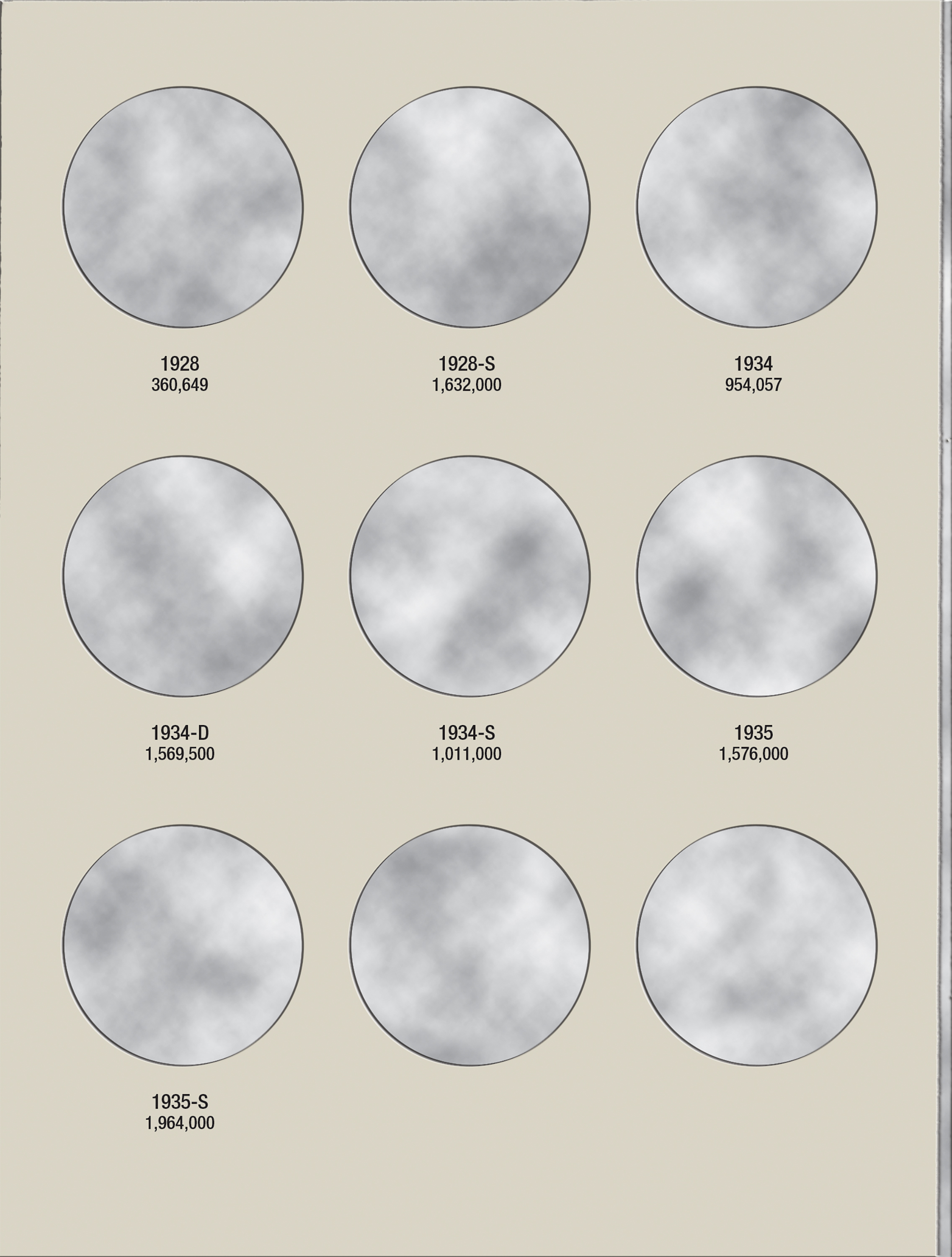 H.E. Harris® Coin Folder – Peace Dollars: 1921-1935