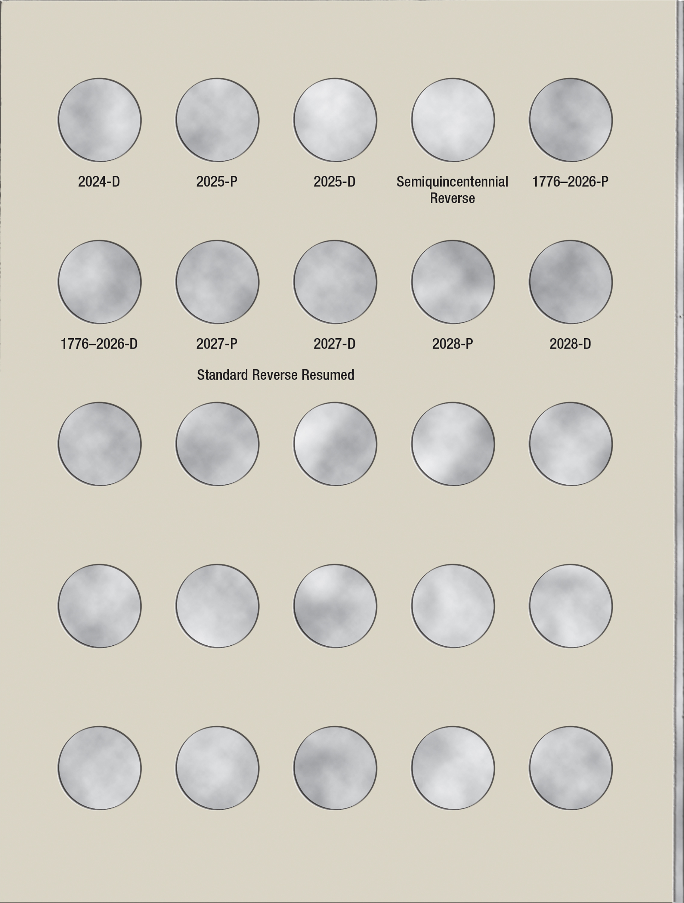 H.E. Harris® Coin Folder – Roosevelt Dimes Collection #3: Starting 2000
