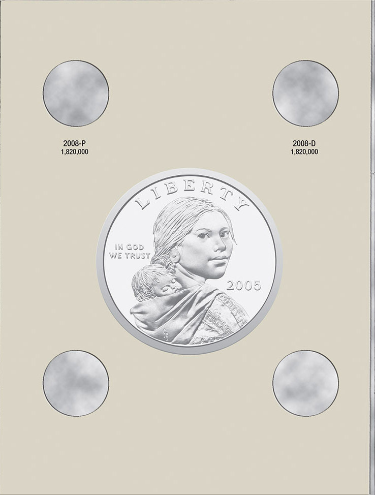 H.E. Harris® Coin Folder – Sacagawea Dollars Collection #2: 2005-2008