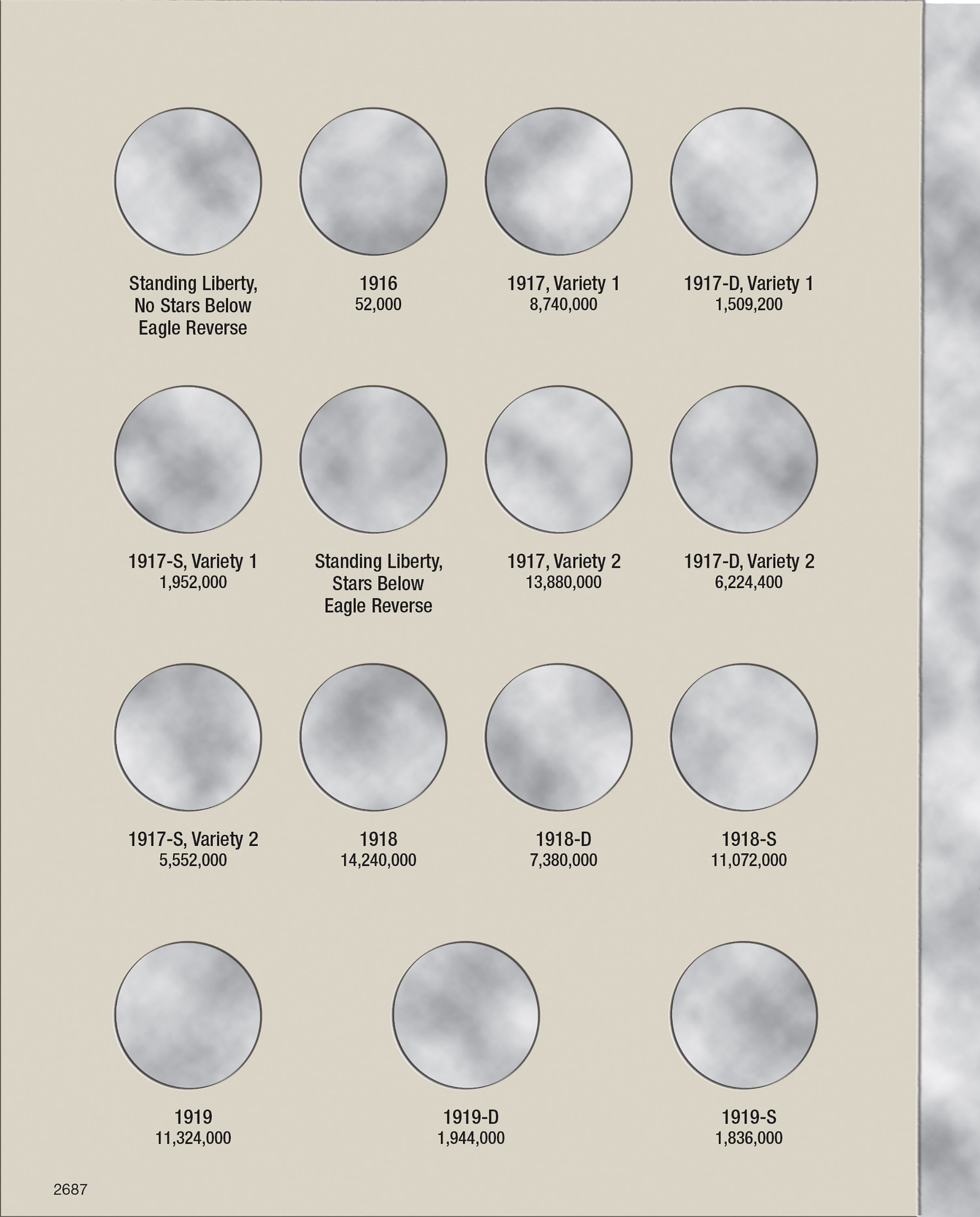 H.E. Harris® Coin Folder – Standing Liberty Quarters: 1916-1930