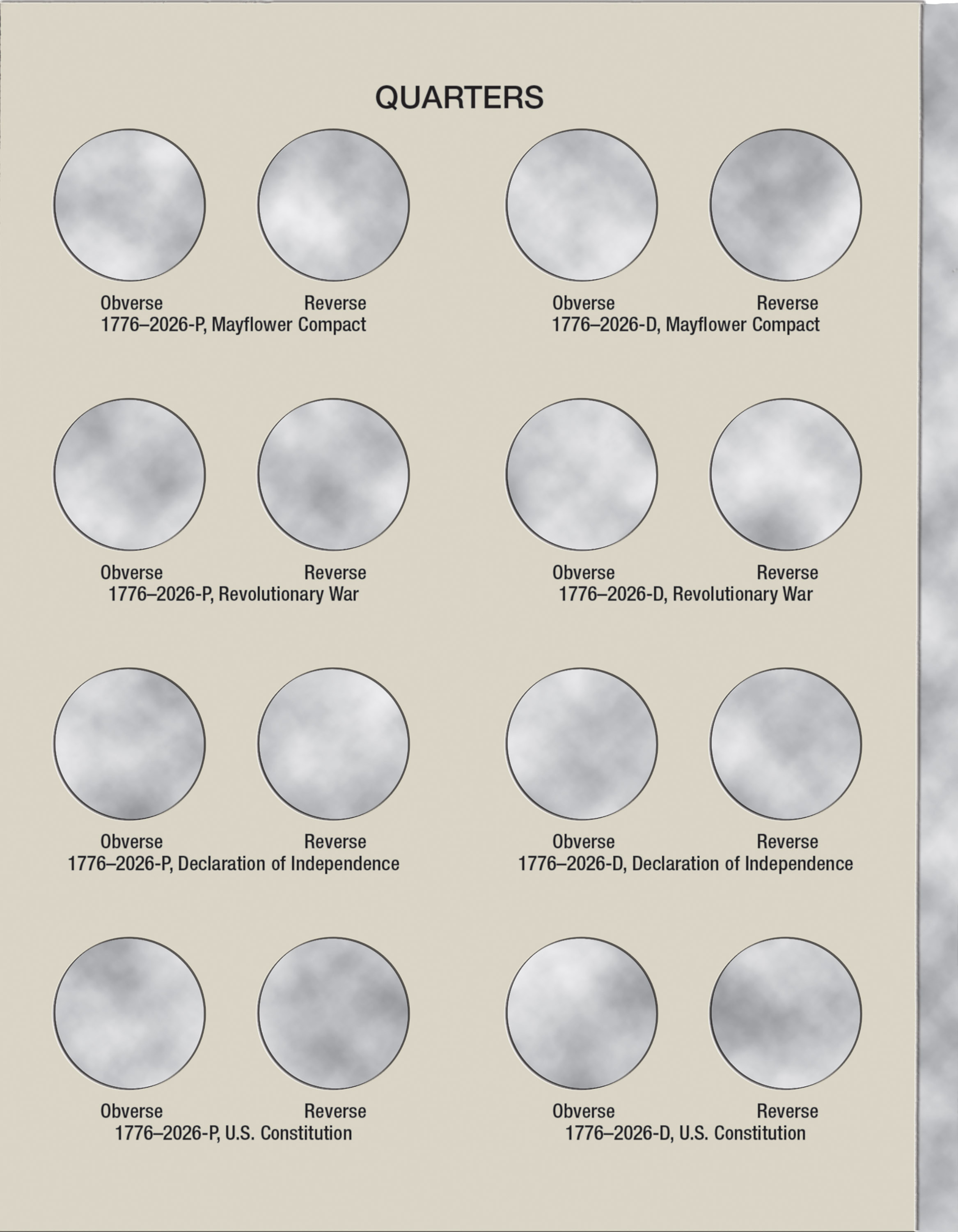 H.E. Harris® Coin Folder – United States 250th Anniversary Collection: 2026