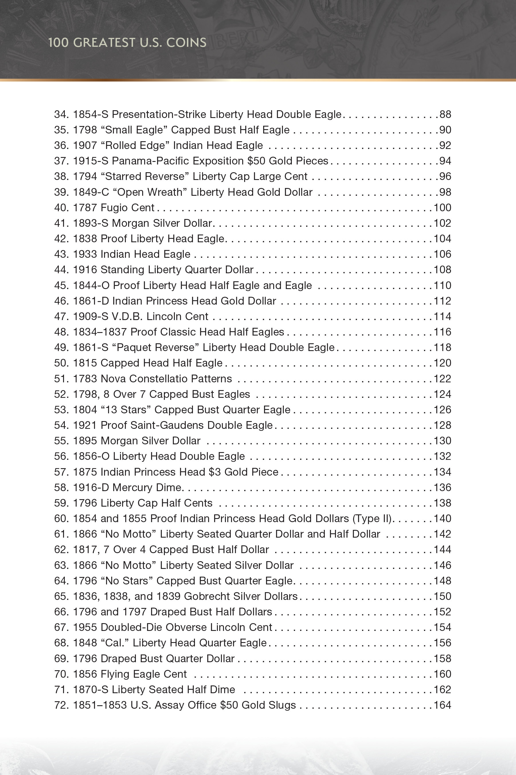 100 Greatest Series: 100 Greatest United States Coins