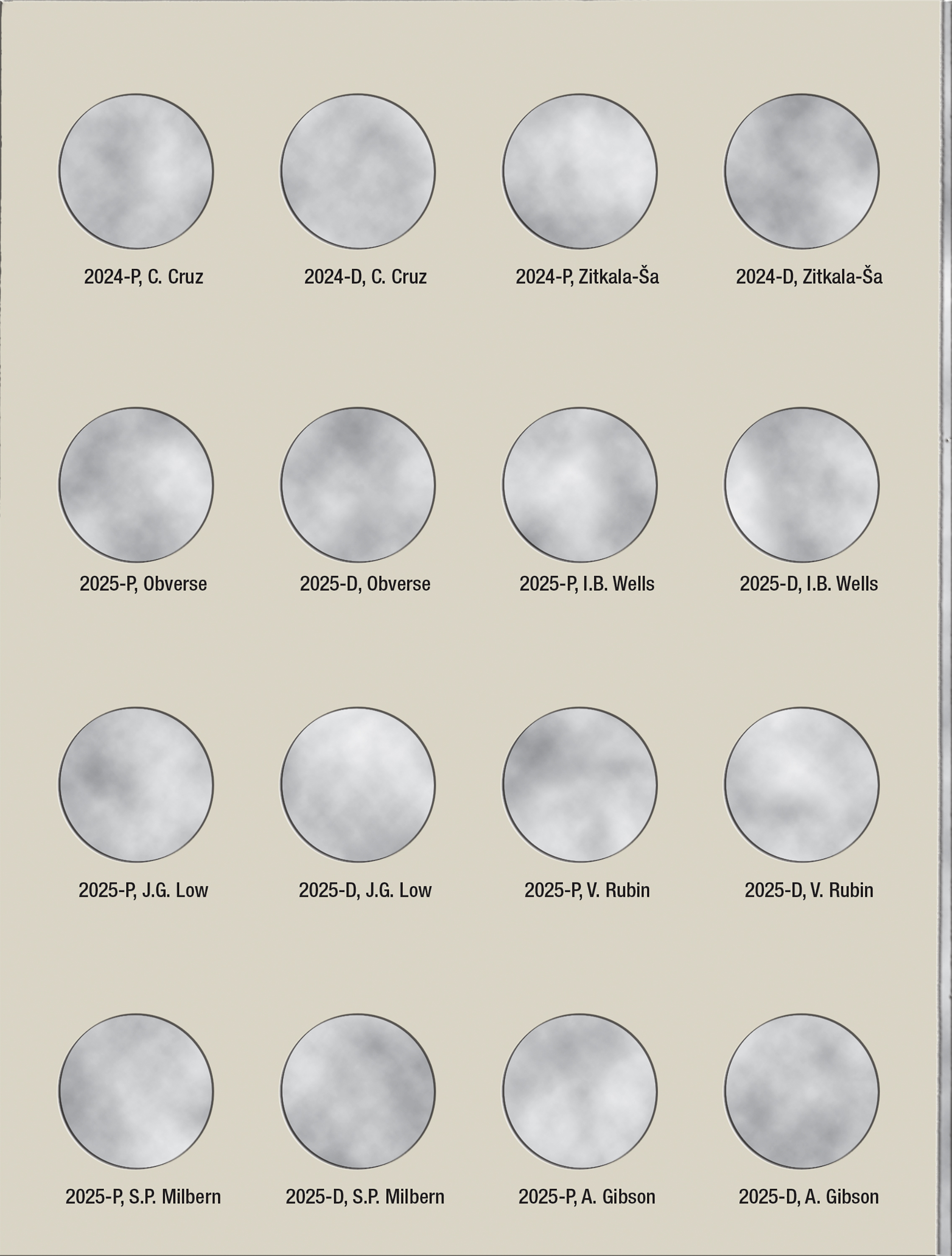 H.E. Harris® Coin Folder – Washington Quarters American Women Collection: 2022-2025 (P & D Mints)
