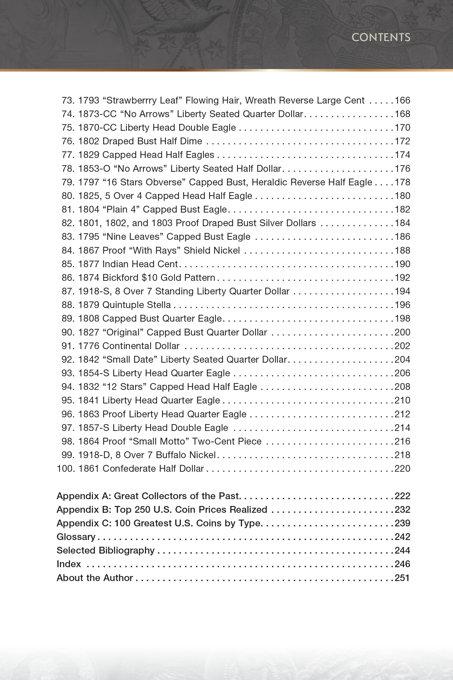 100 Greatest Series: 100 Greatest United States Coins