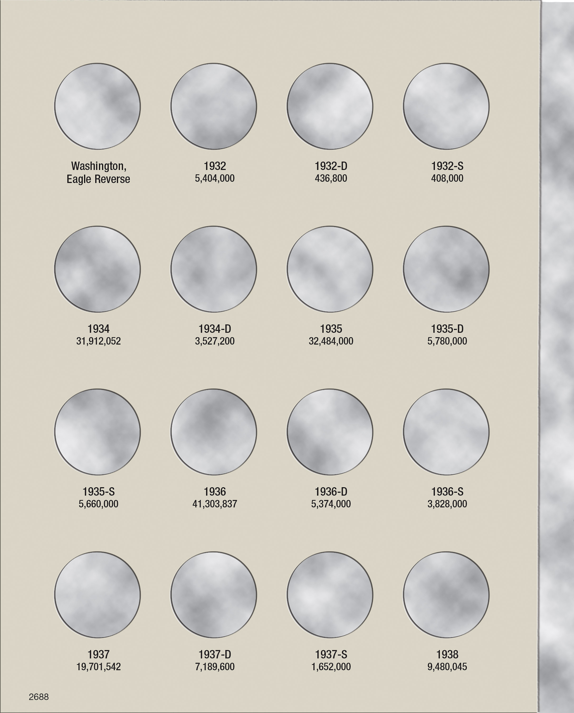 H.E. Harris® Coin Folder – Washington Quarters Collection #1: 1932-1947