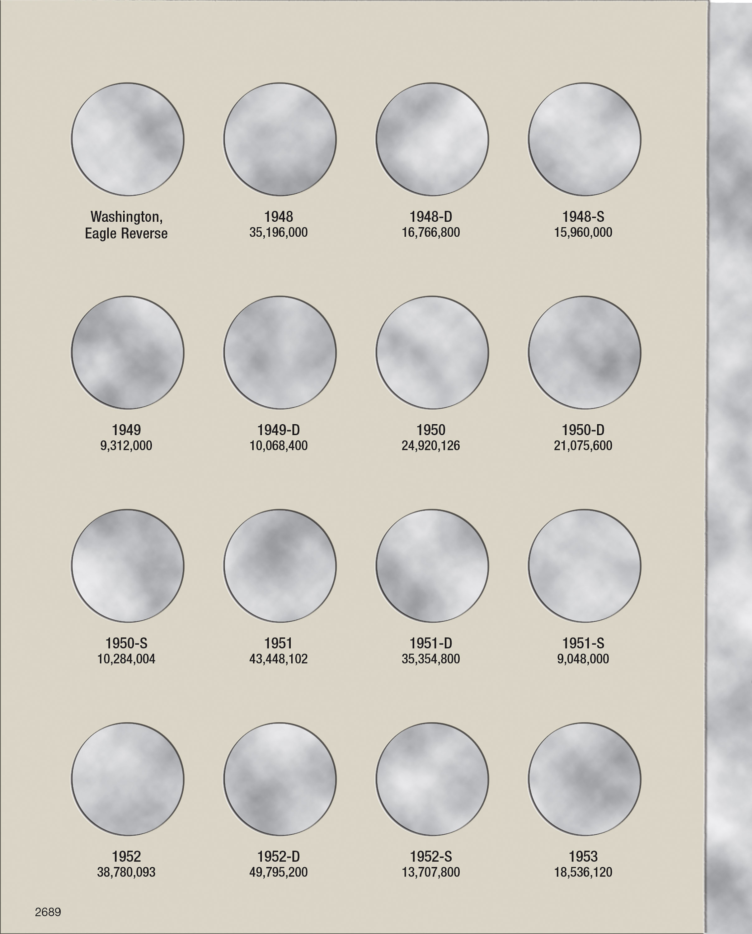 H.E. Harris® Coin Folder – Washington Quarters Collection #2: 1948-1964