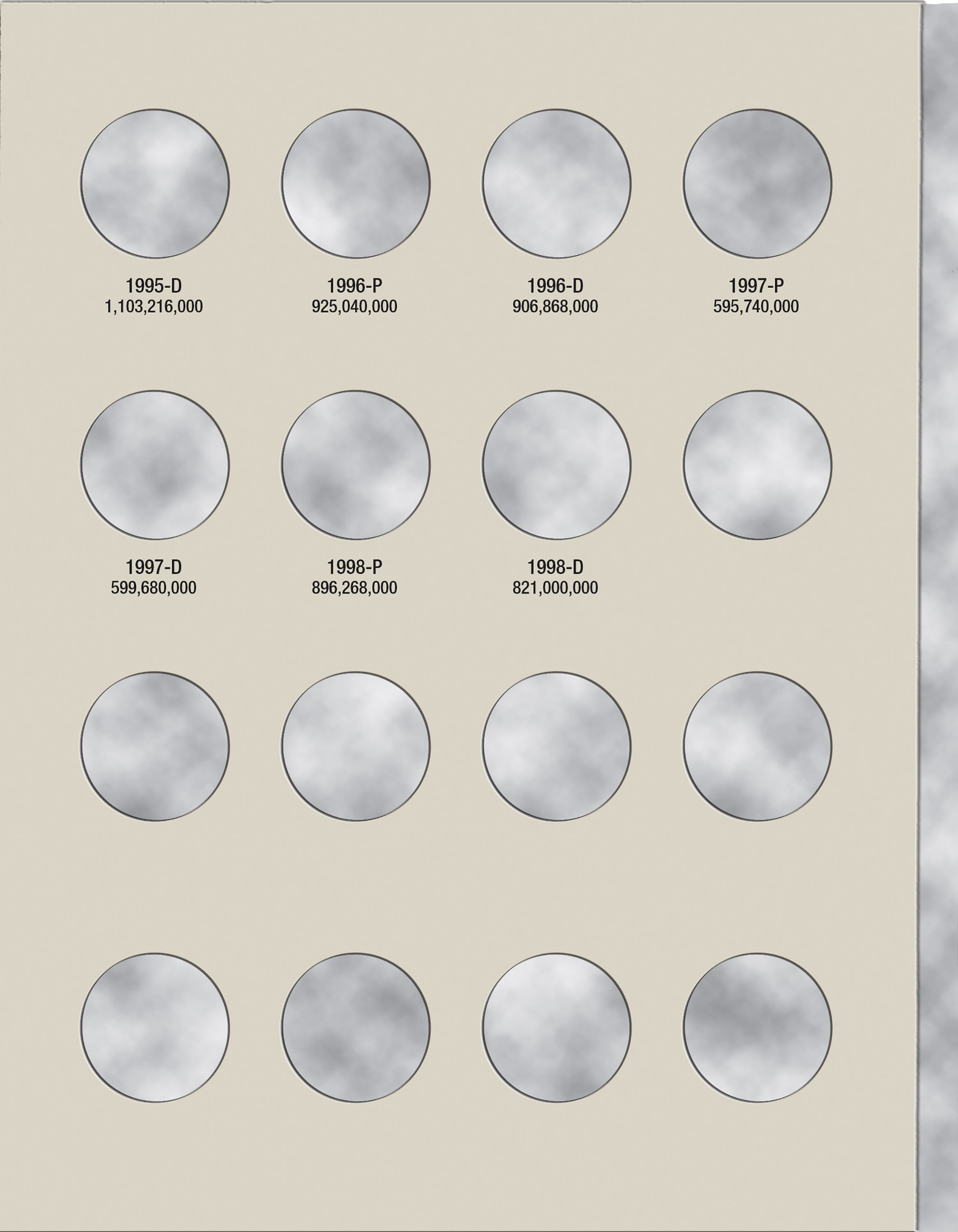 H.E. Harris® Coin Folder – Washington Quarters Collection #4: 1988-1998