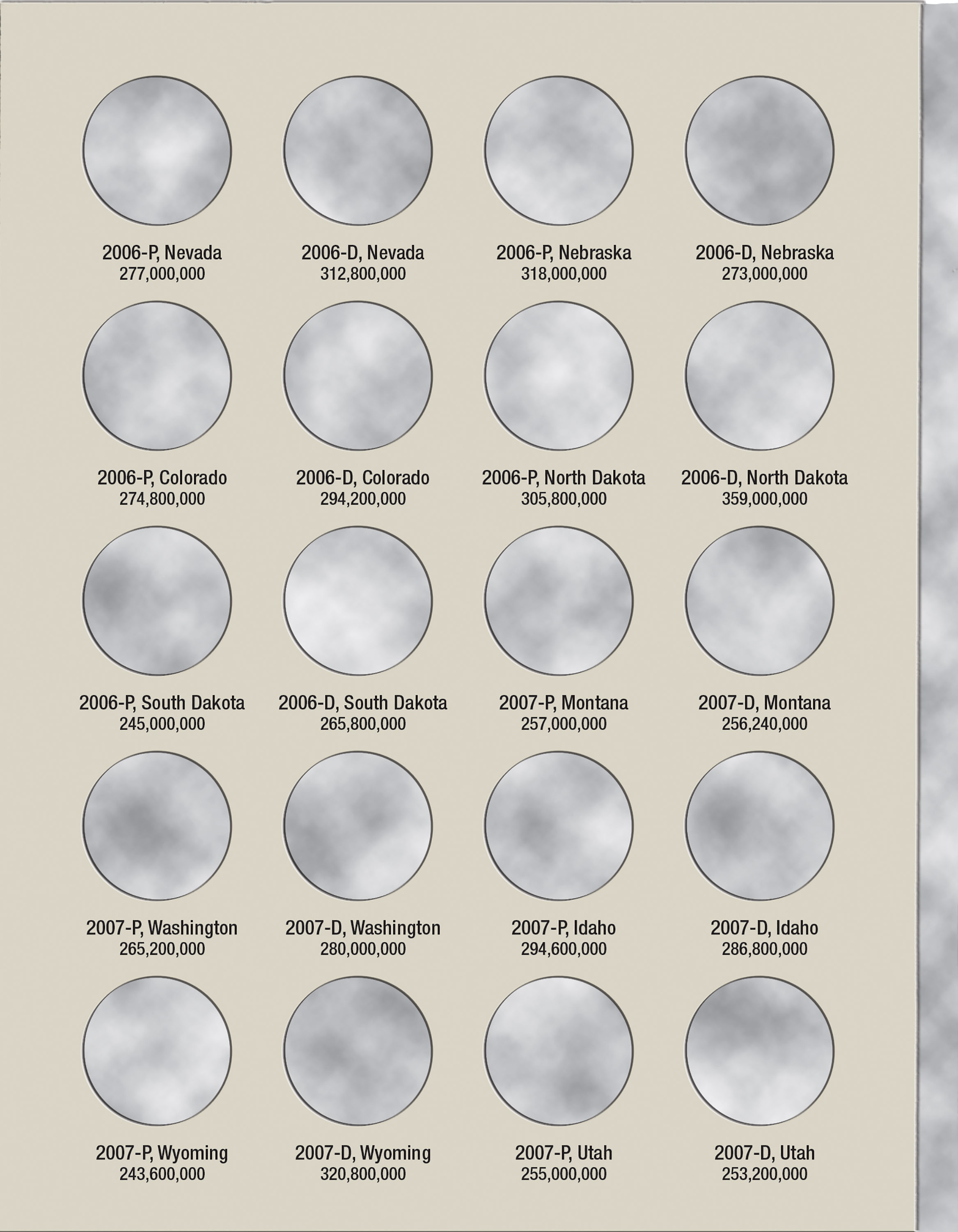 H.E. Harris® Coin Folder – Washington Quarters Statehood Collection #2: 2004-2008